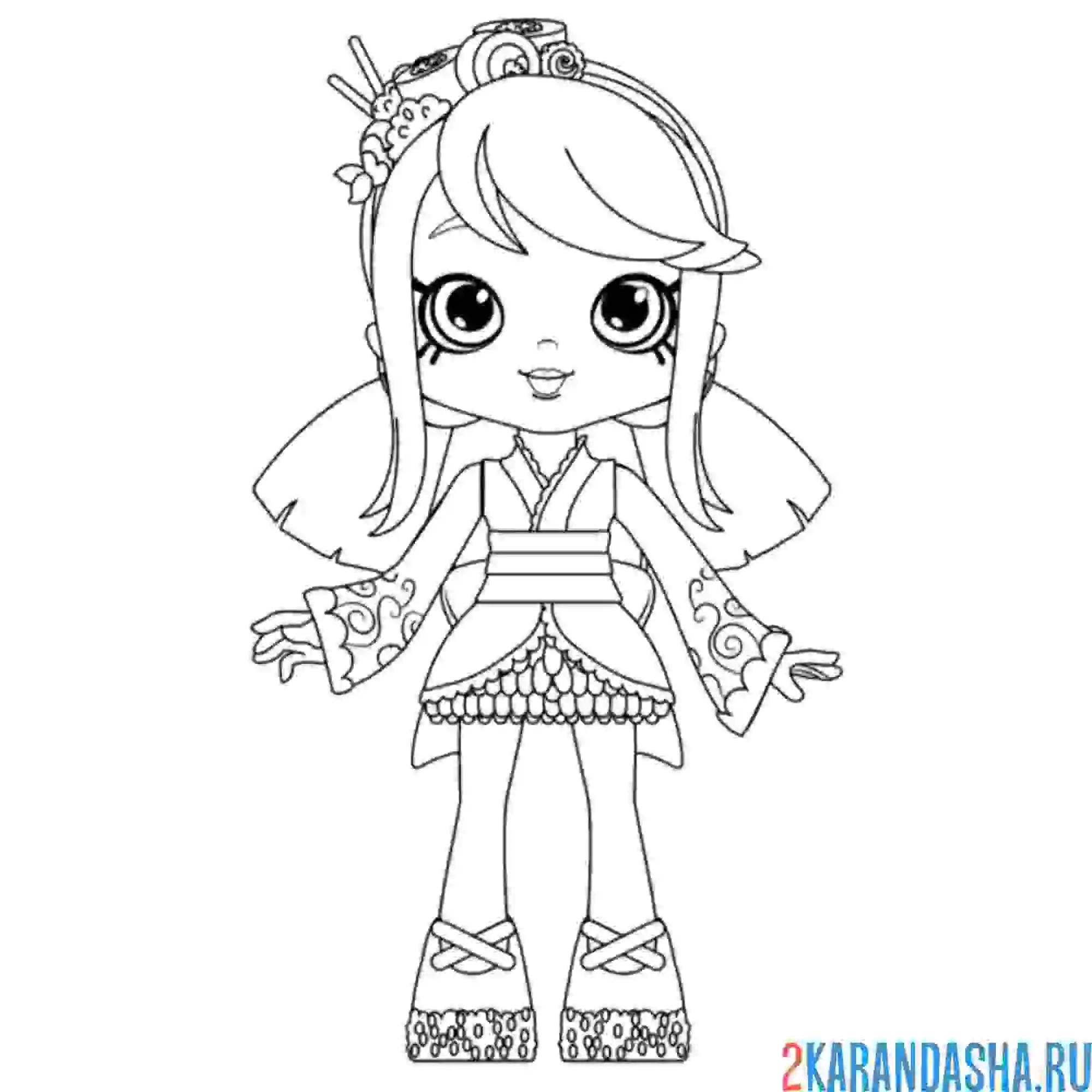 Раскраска сара суши