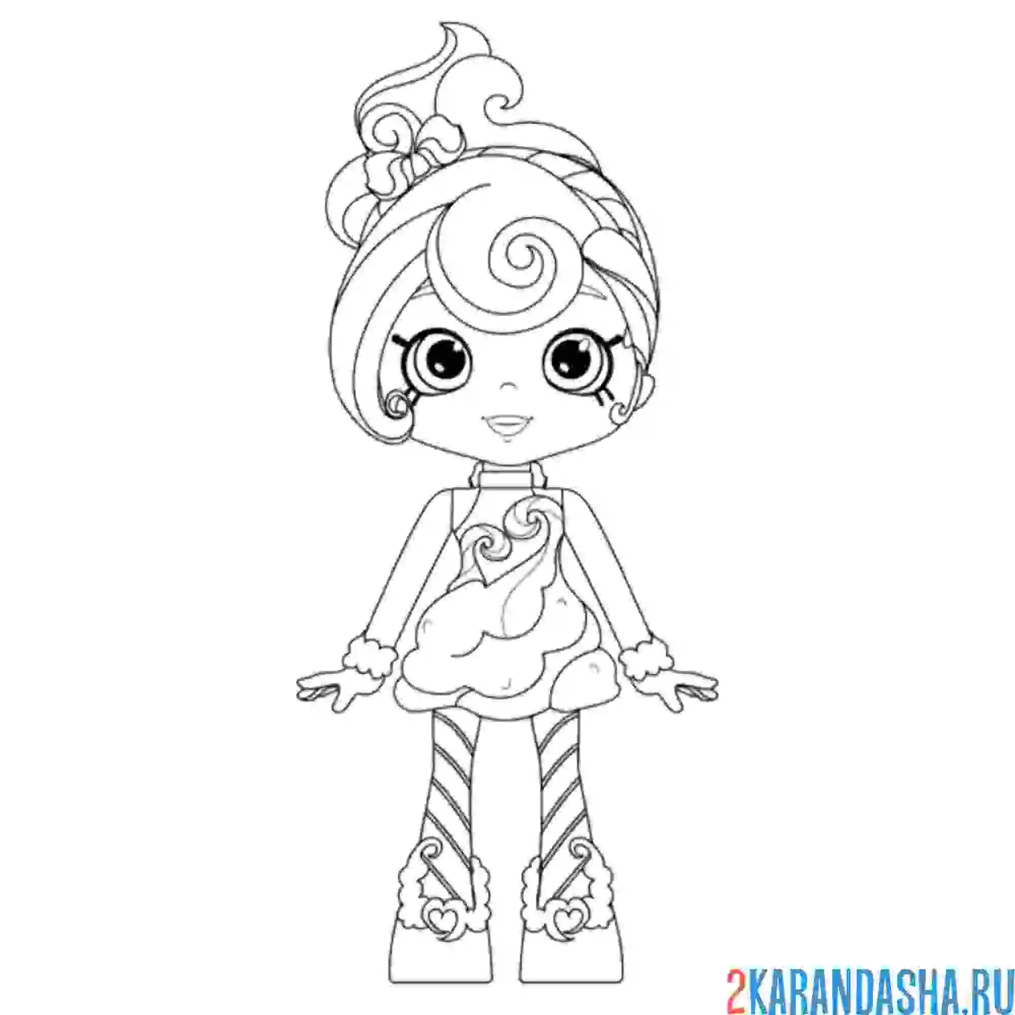 Раскраска шопкинс кэнди свитс