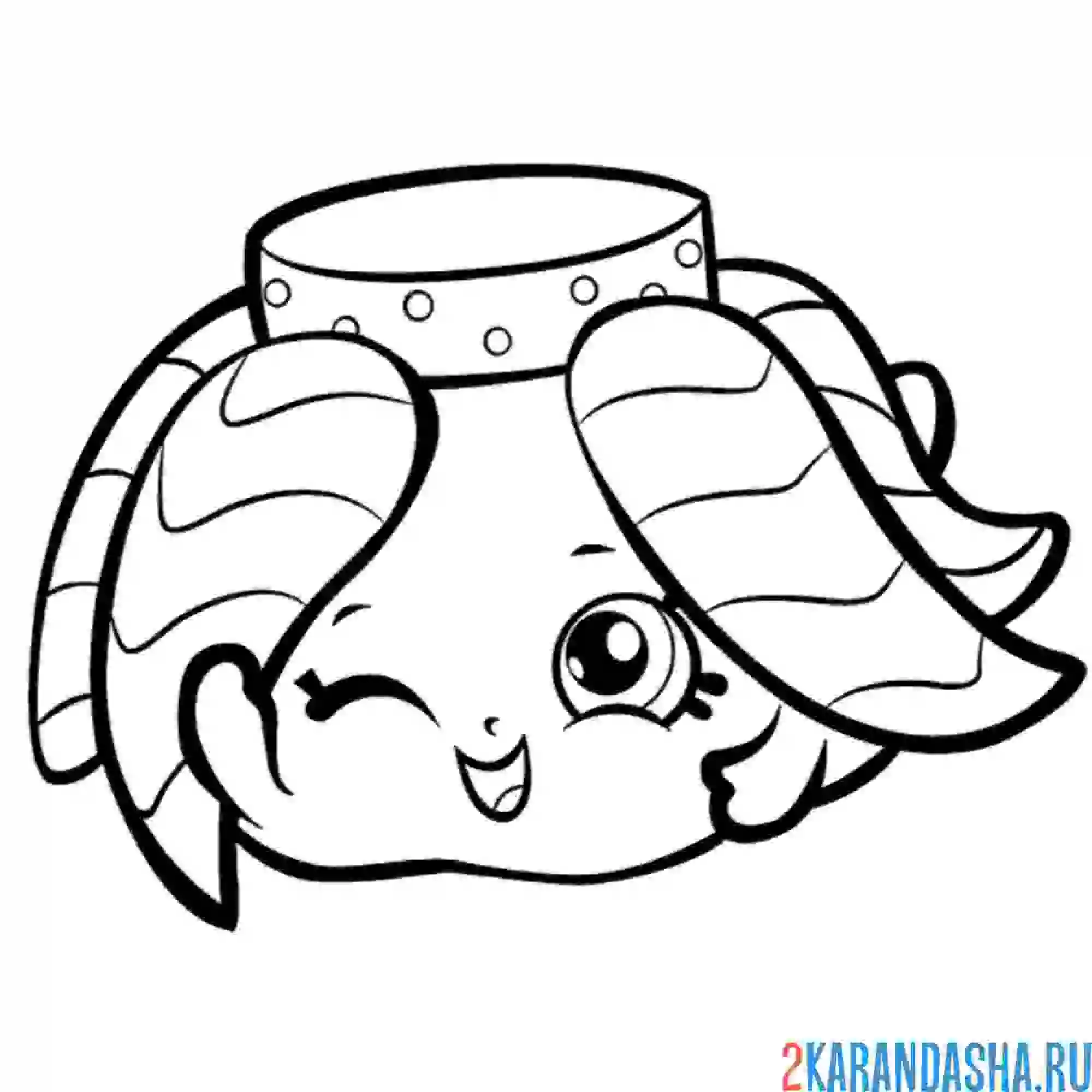 Раскраска шопкинс одежда юбка