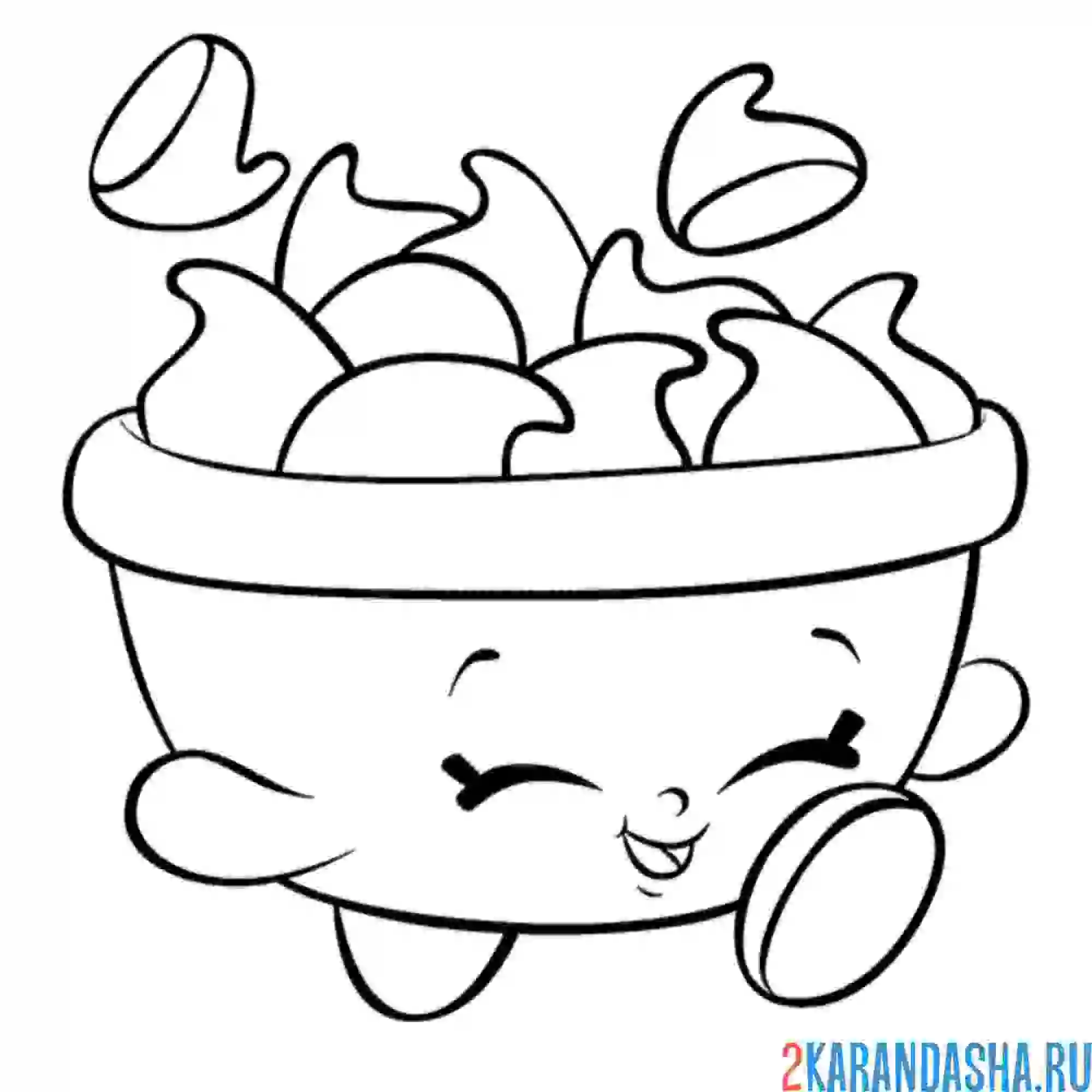 Раскраска шопкинс шоколадные конфеты