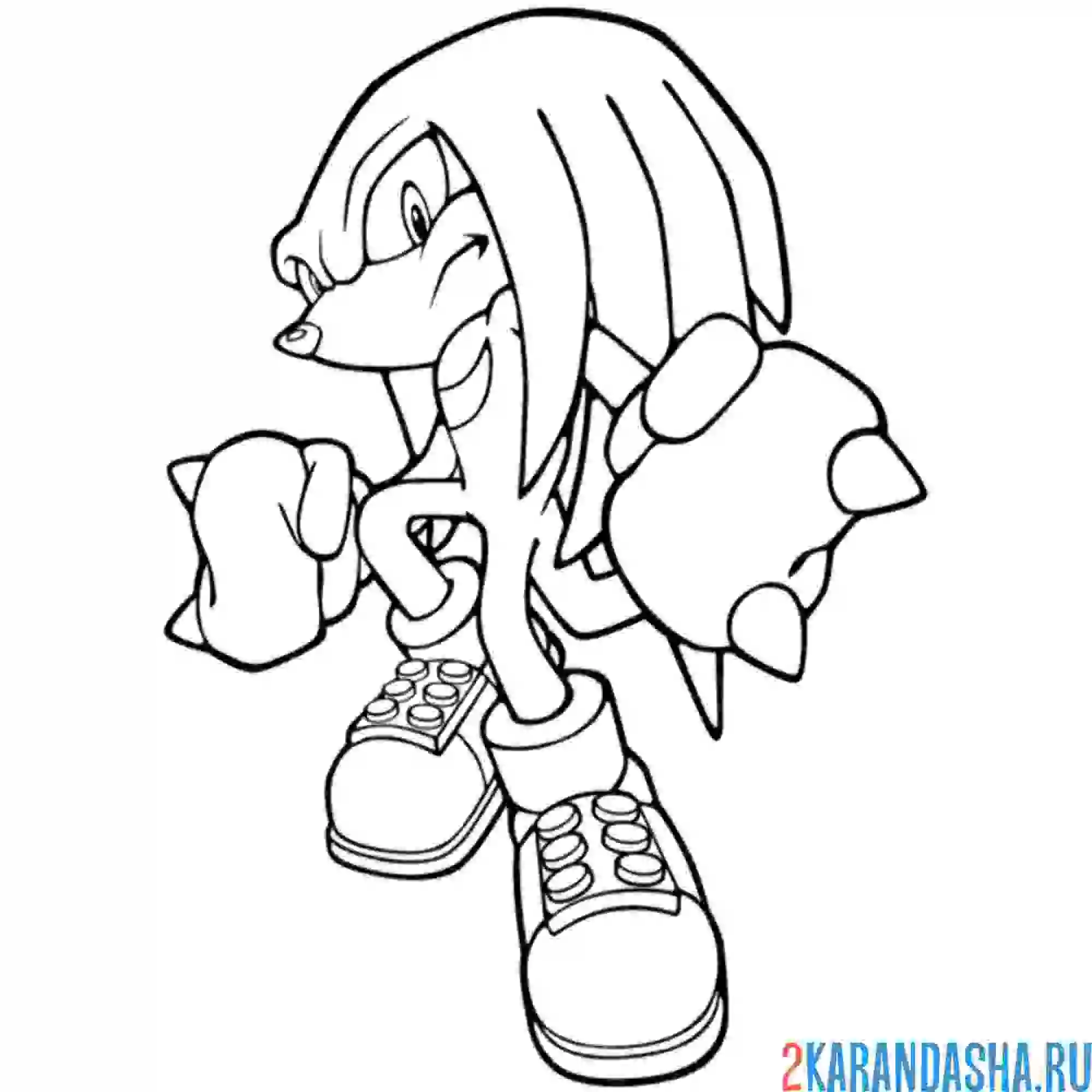 Раскраска ехидна наклз