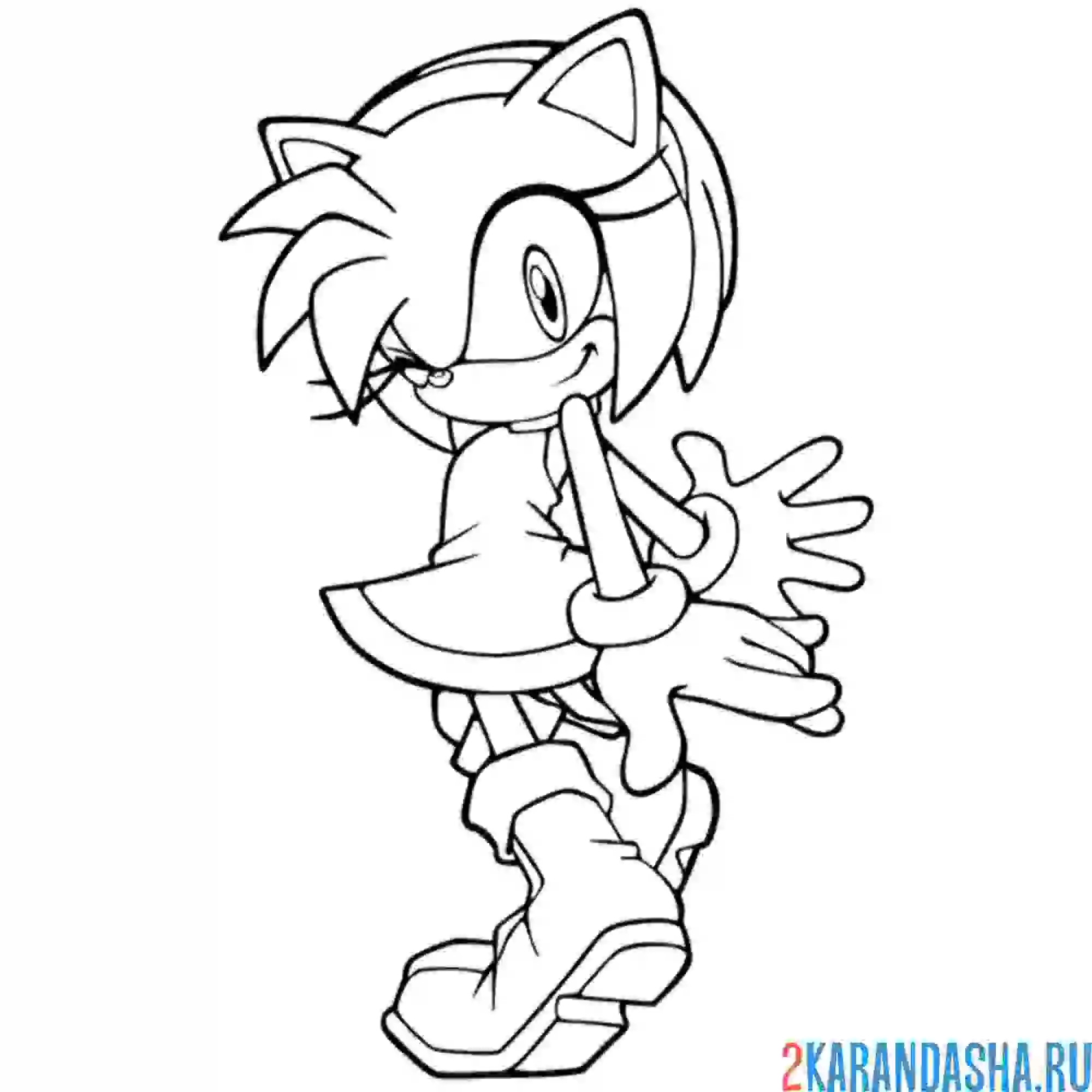 Раскраска эми роуз обаятельная