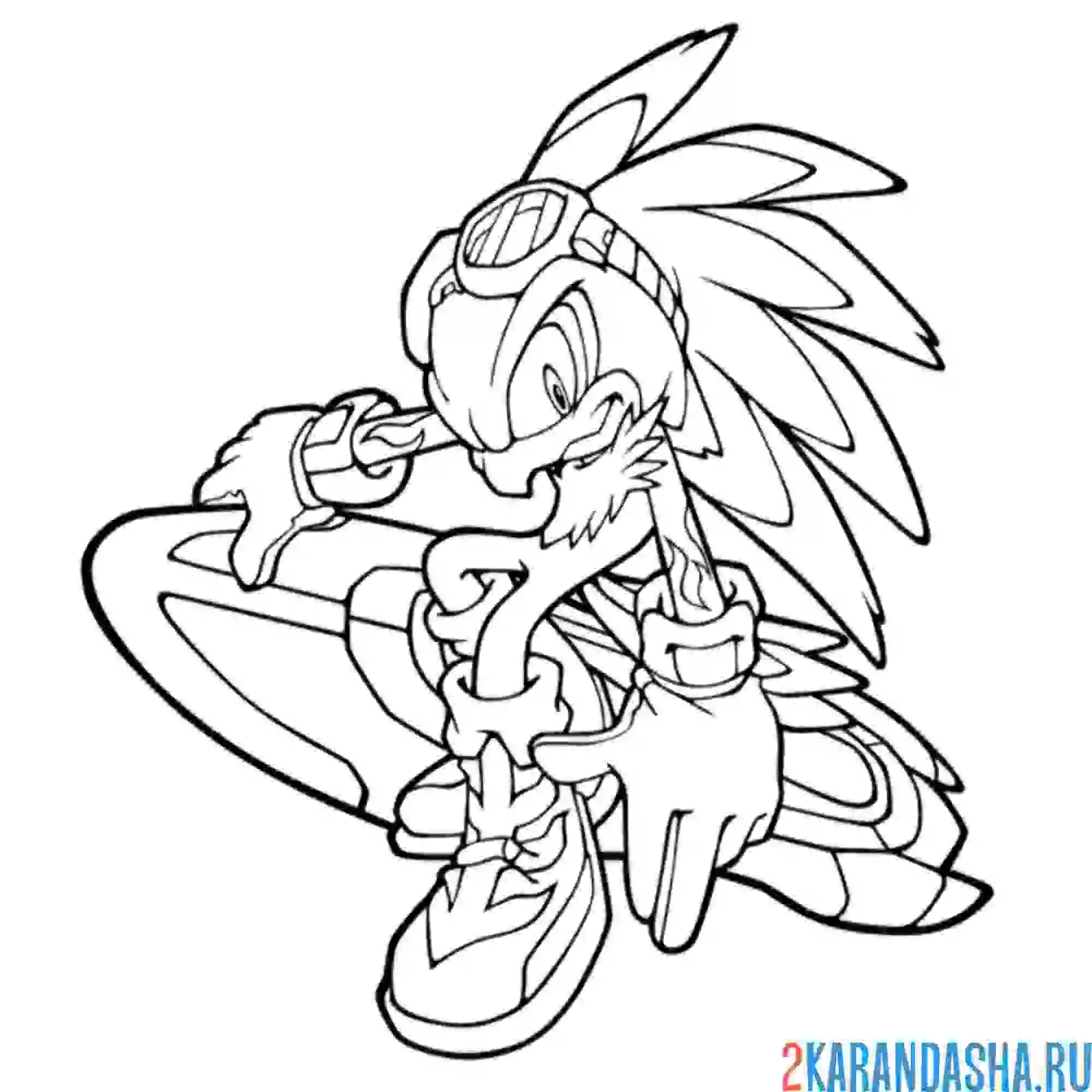 Раскраска ястреб джет