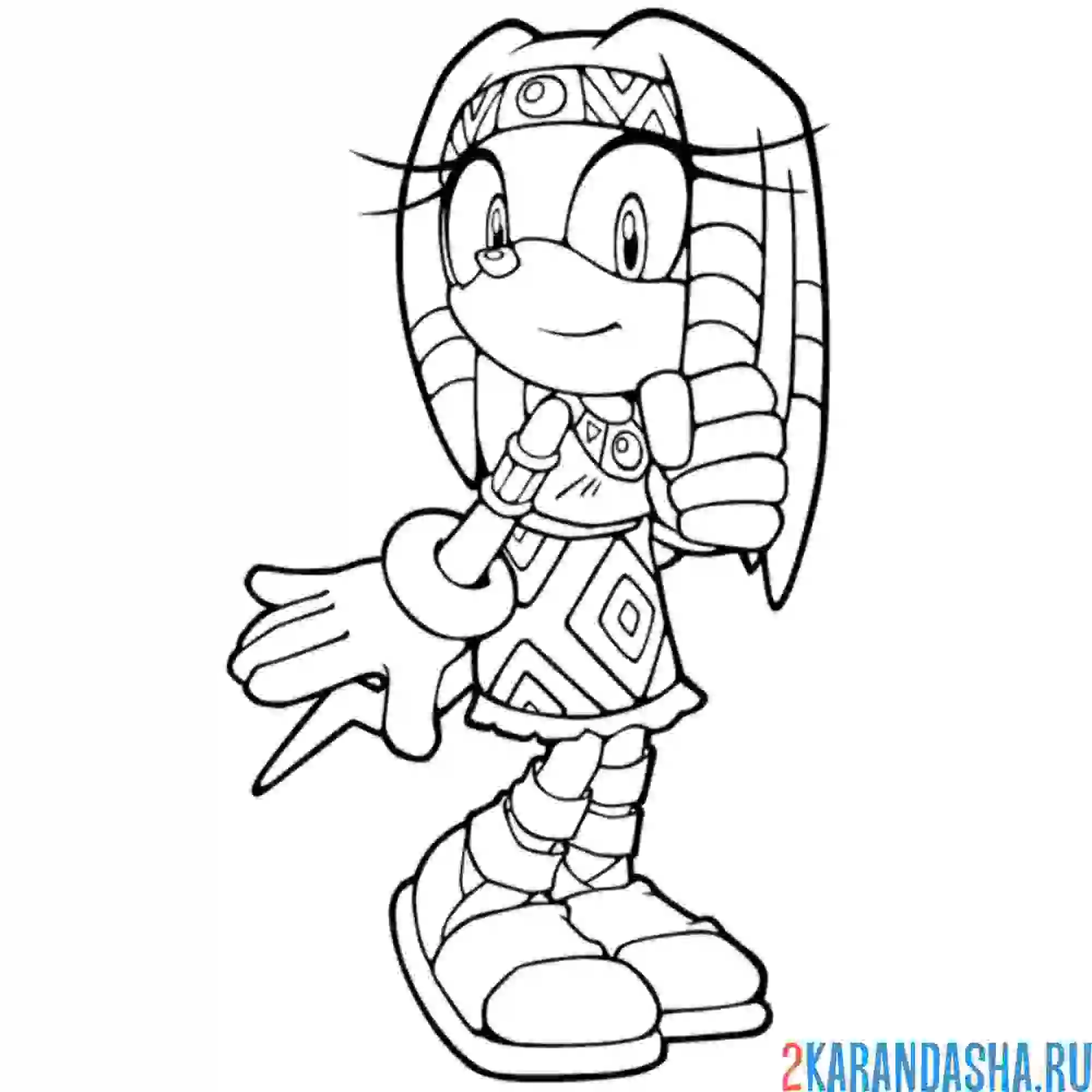 Раскраска ехидна тикал