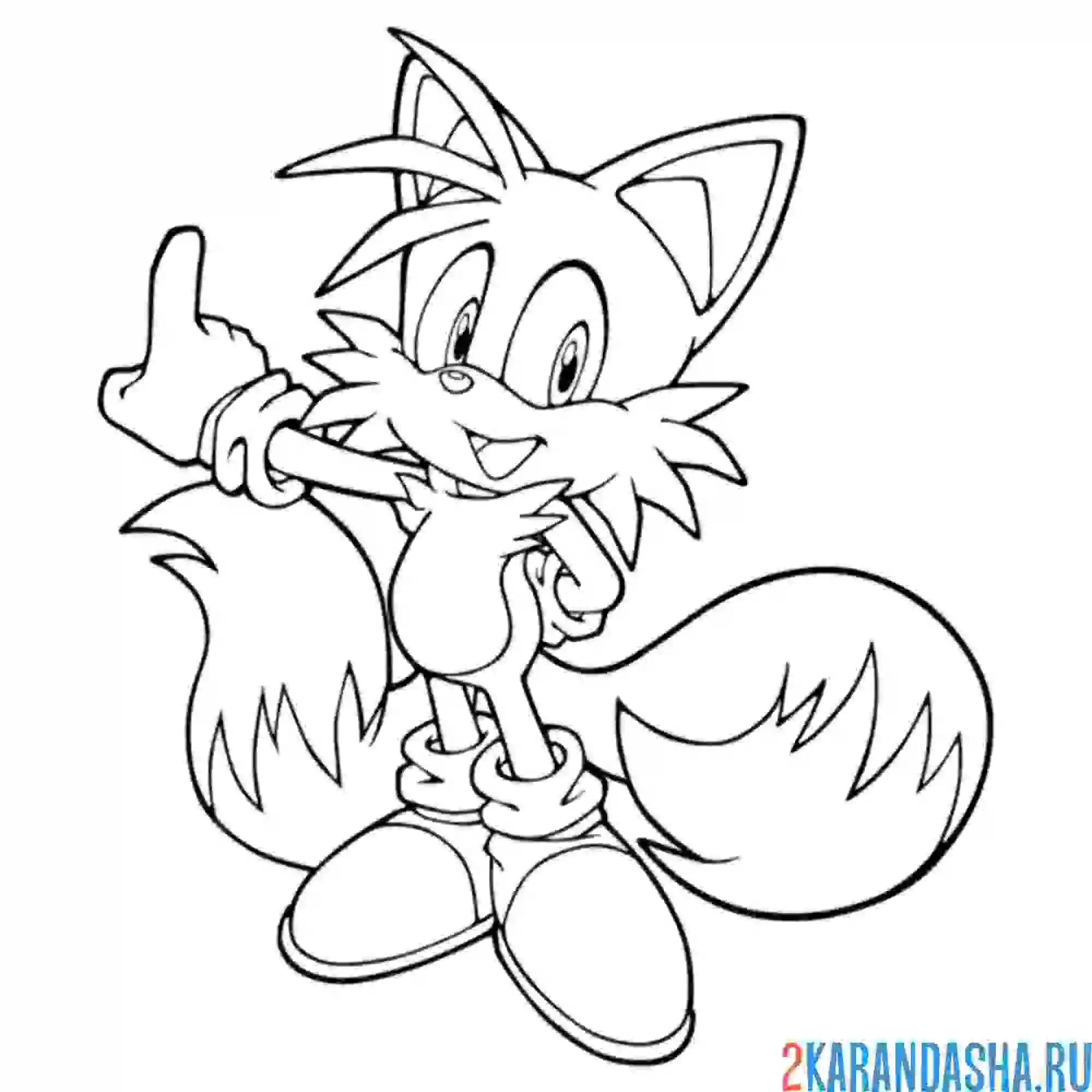 Раскраска телз лисенок