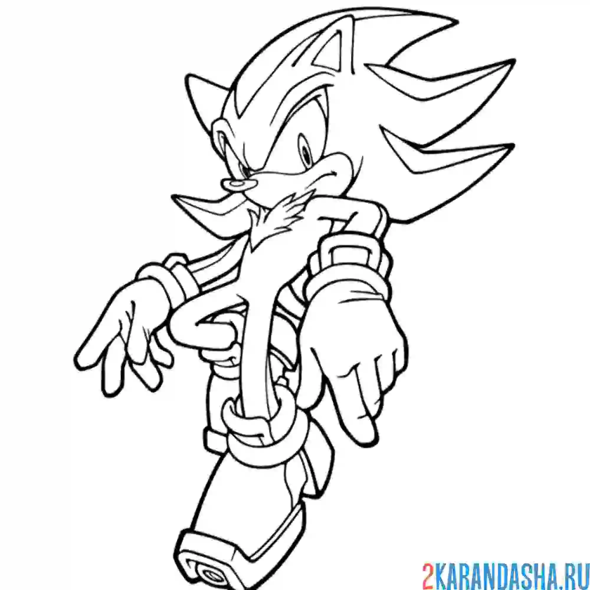 Раскраска соник крут