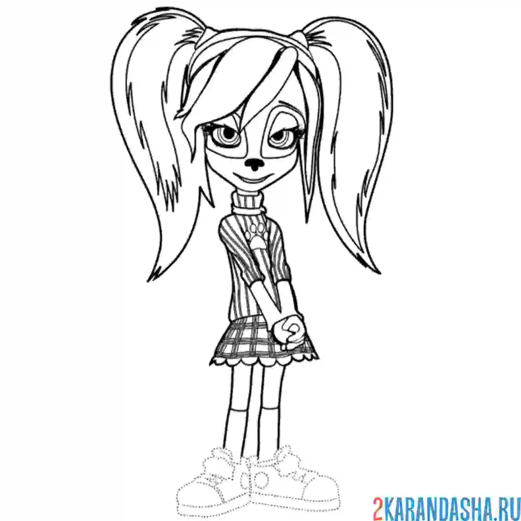 Раскраска роза застеснялась