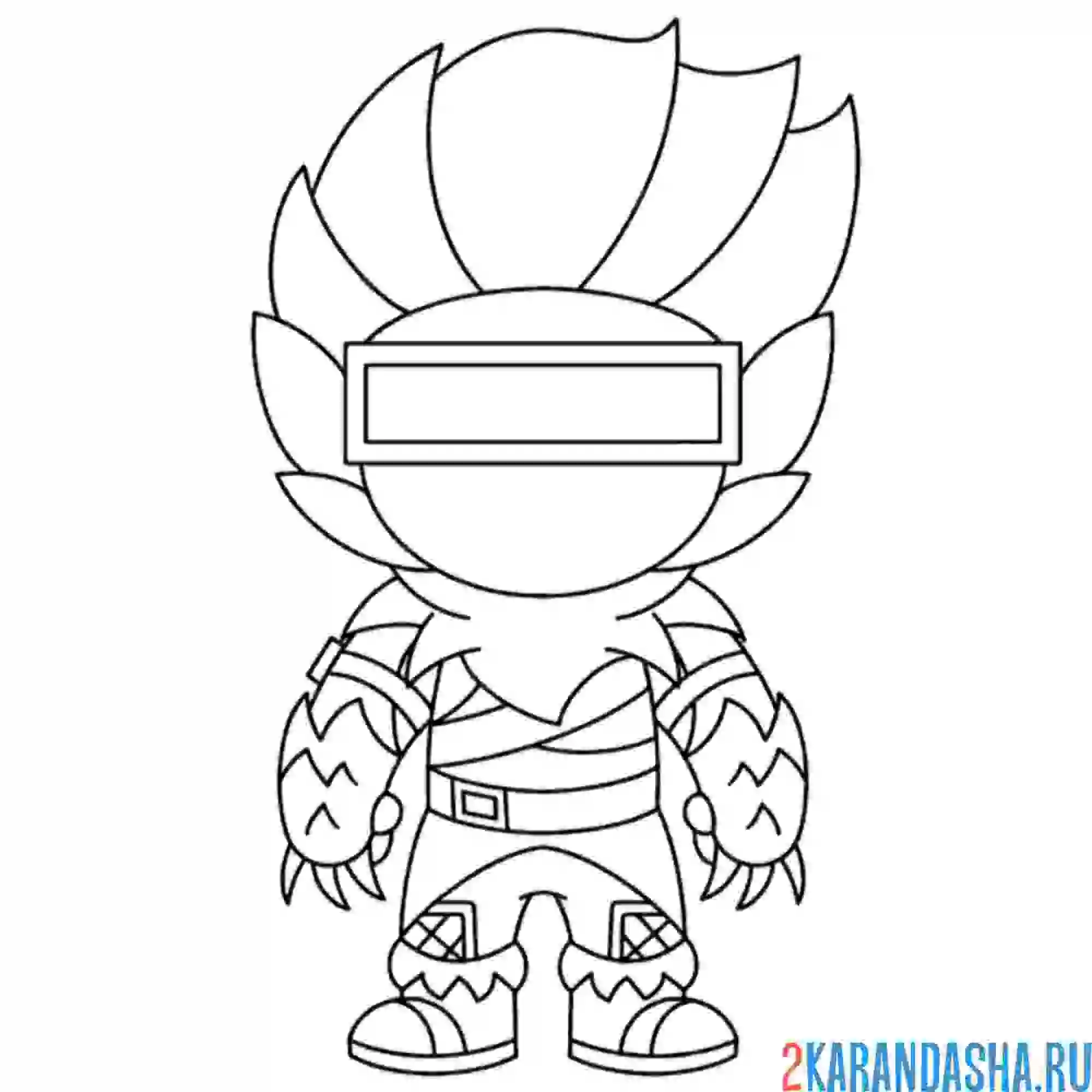 Раскраска снежный снайпер