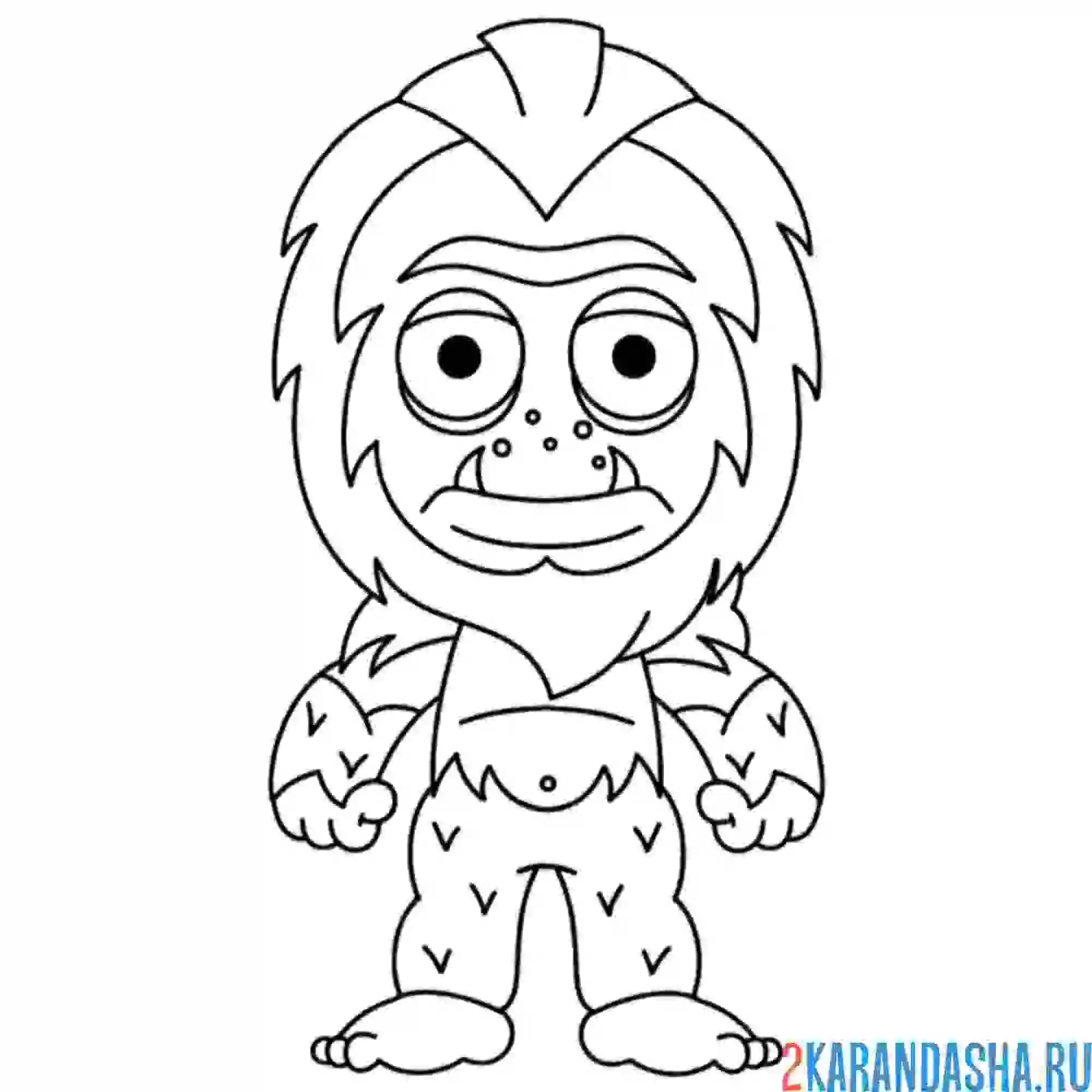 Раскраска фортнайт трог