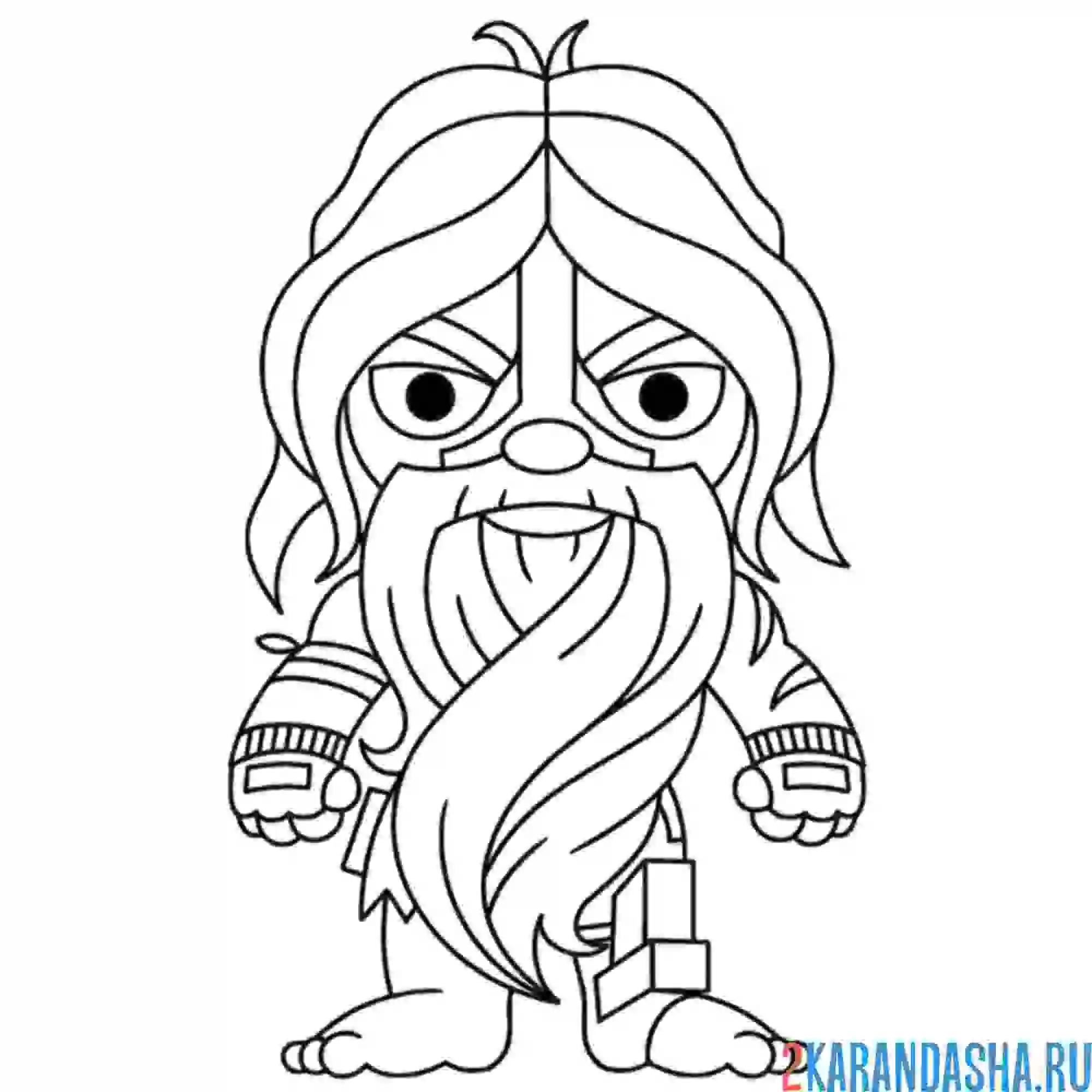 Раскраска затворник