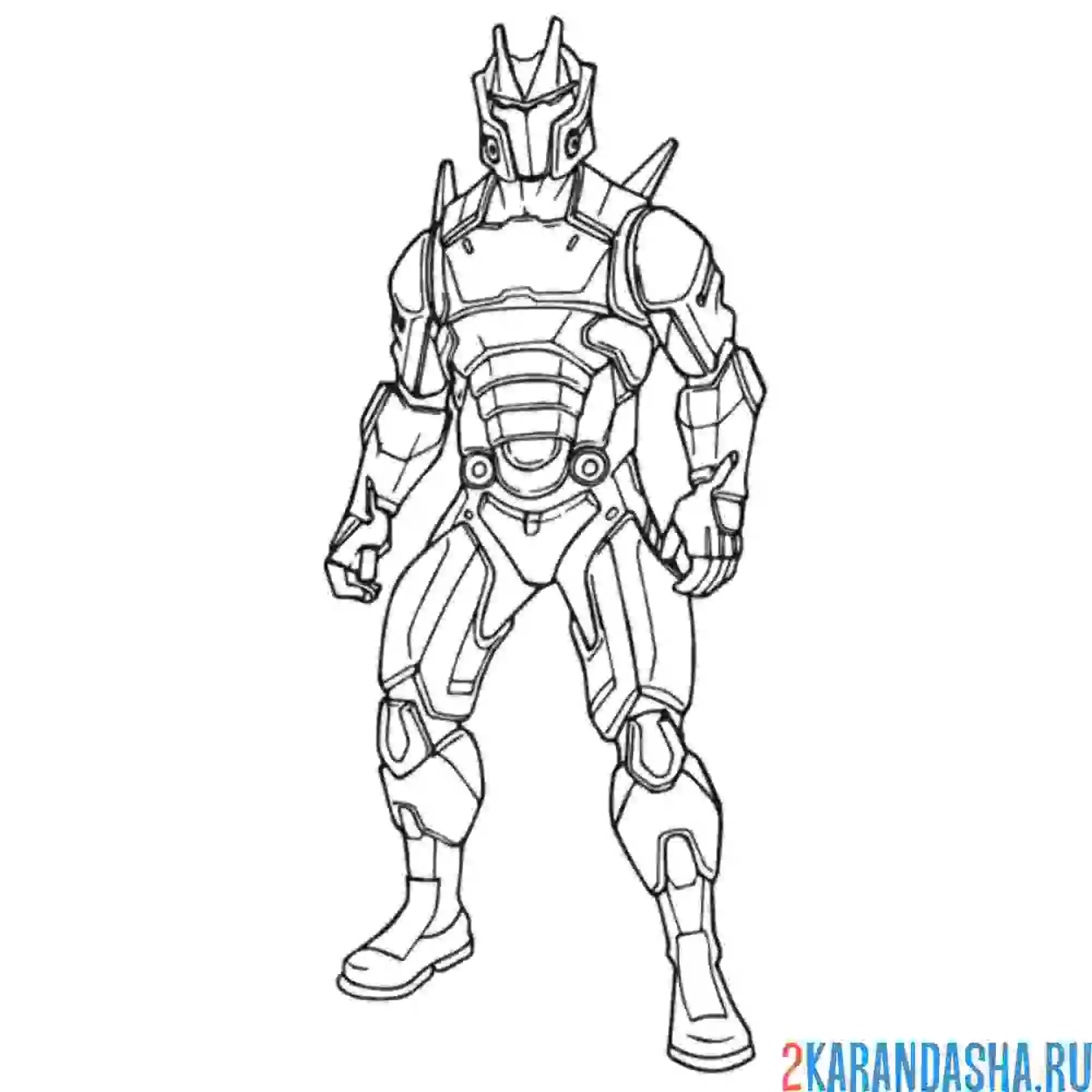 Раскраска омега фортнайт