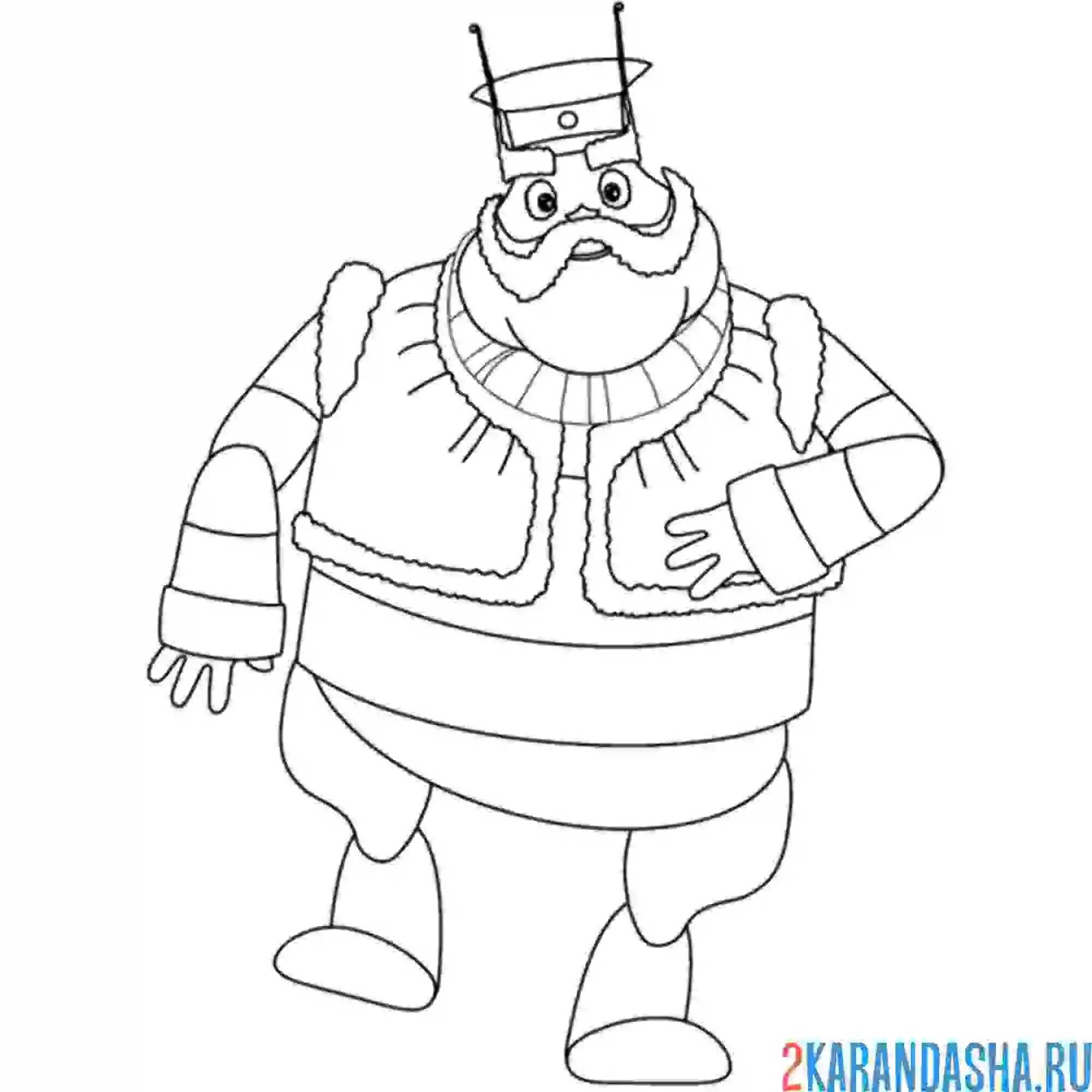 Раскраска генерал шер шагает