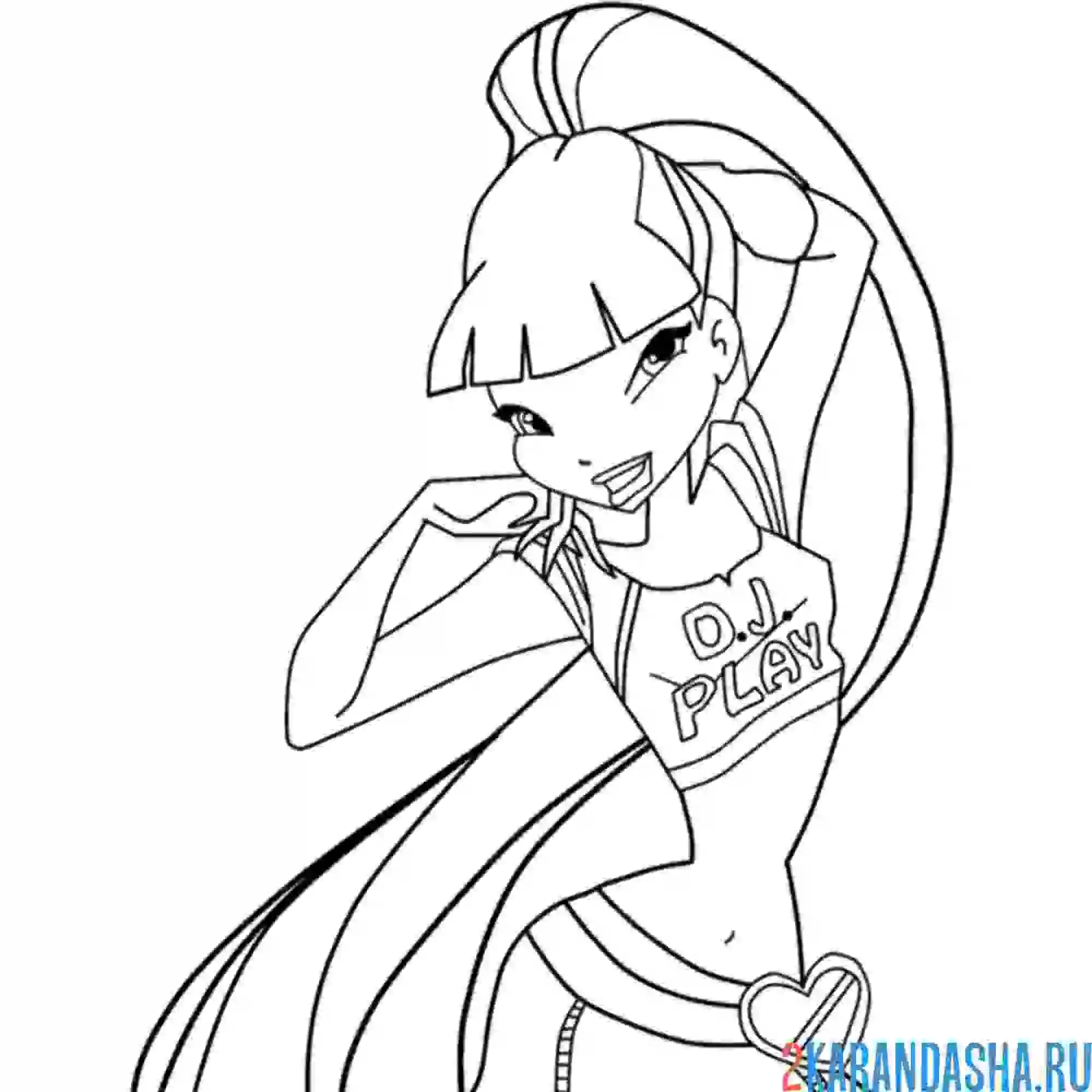 Раскраска муза в топике