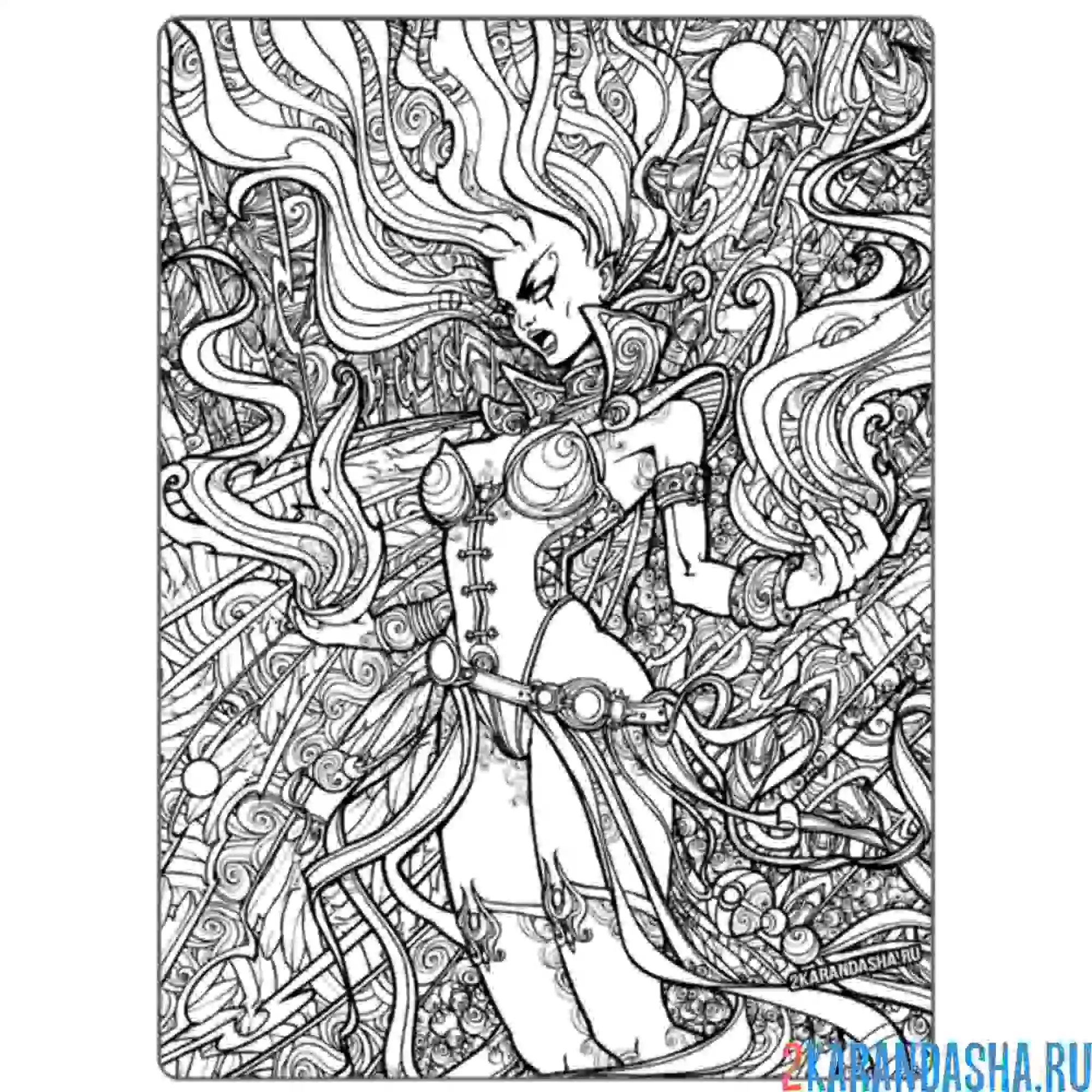 Раскраска агония