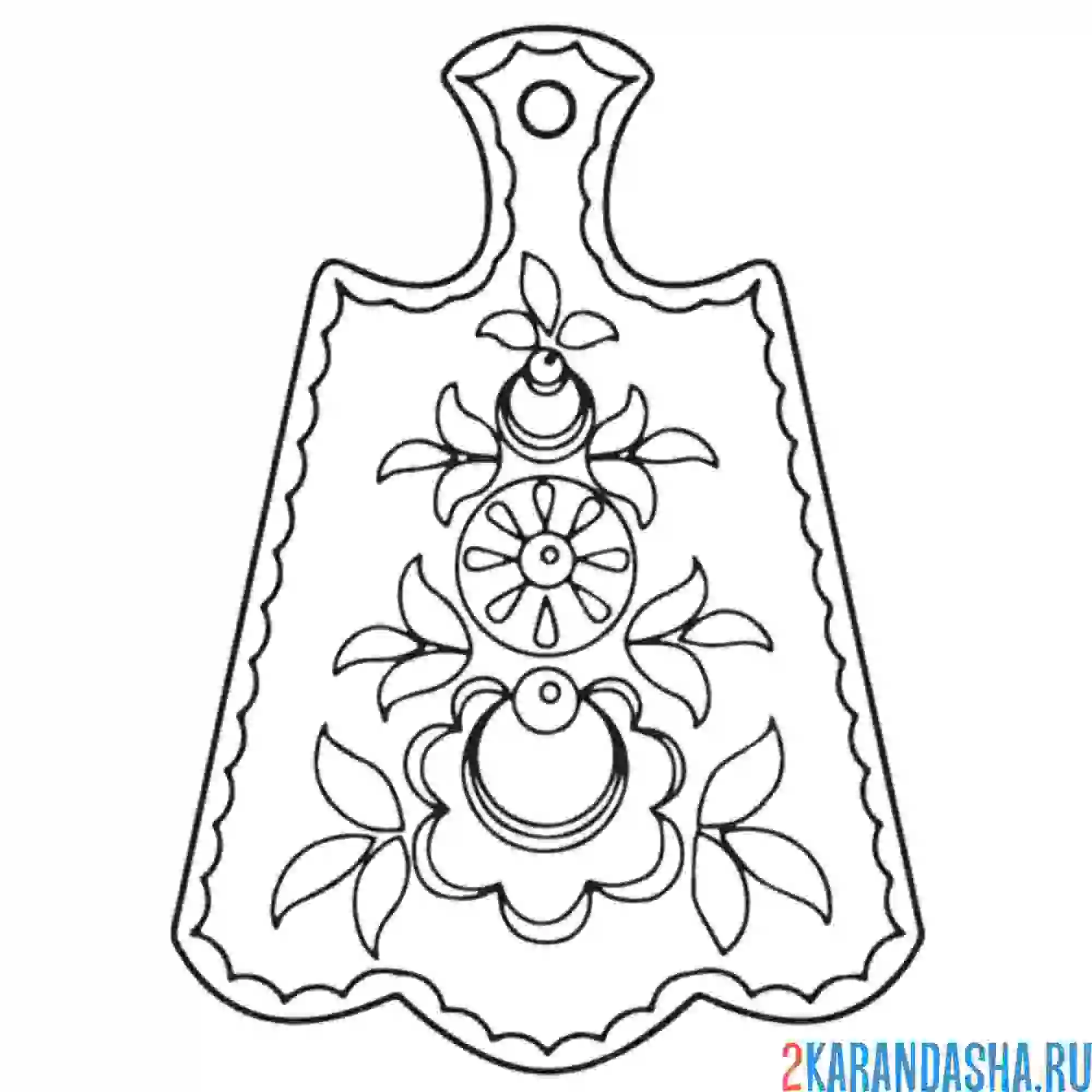 Раскраска доска для разделки