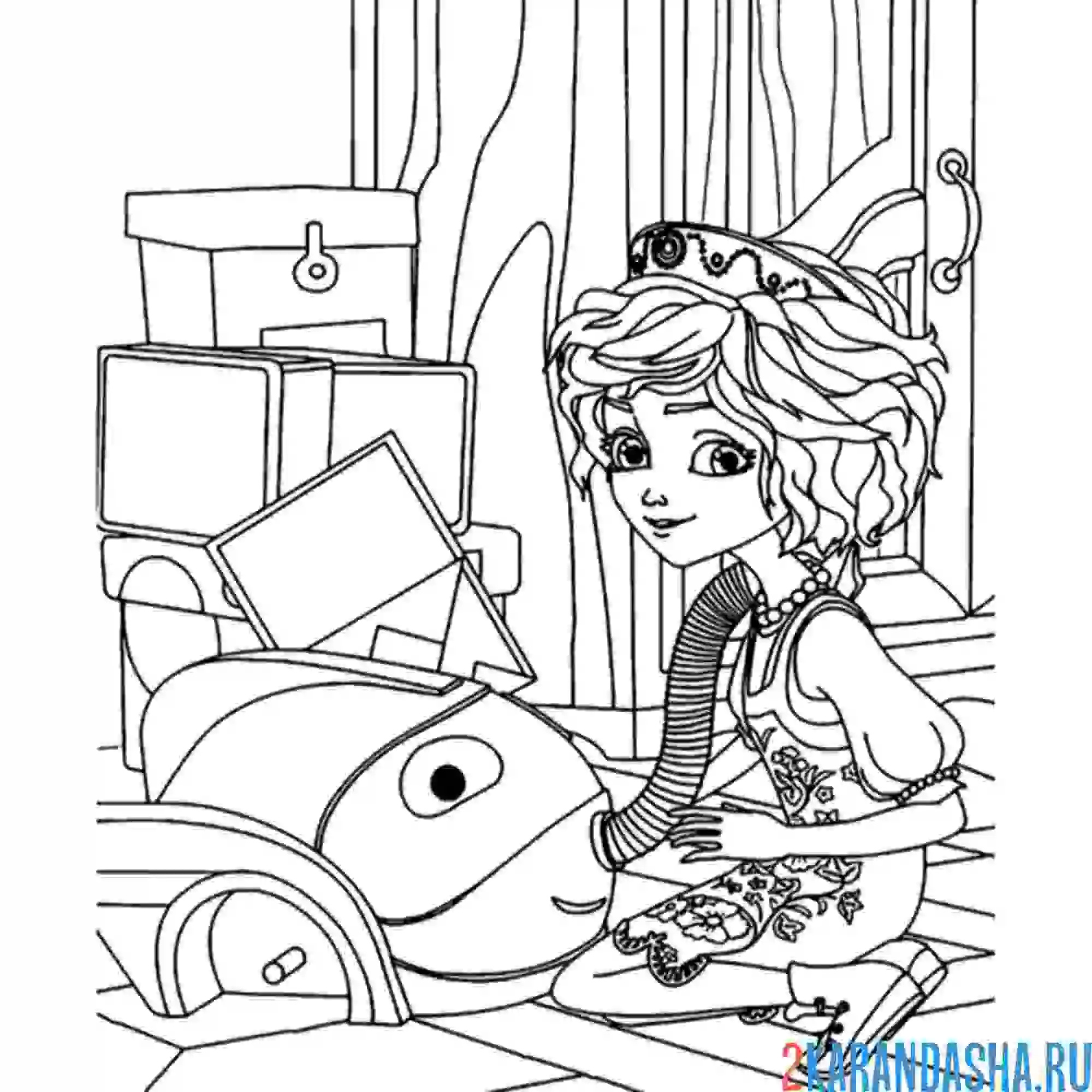 Раскраска варвара краса длинная коса