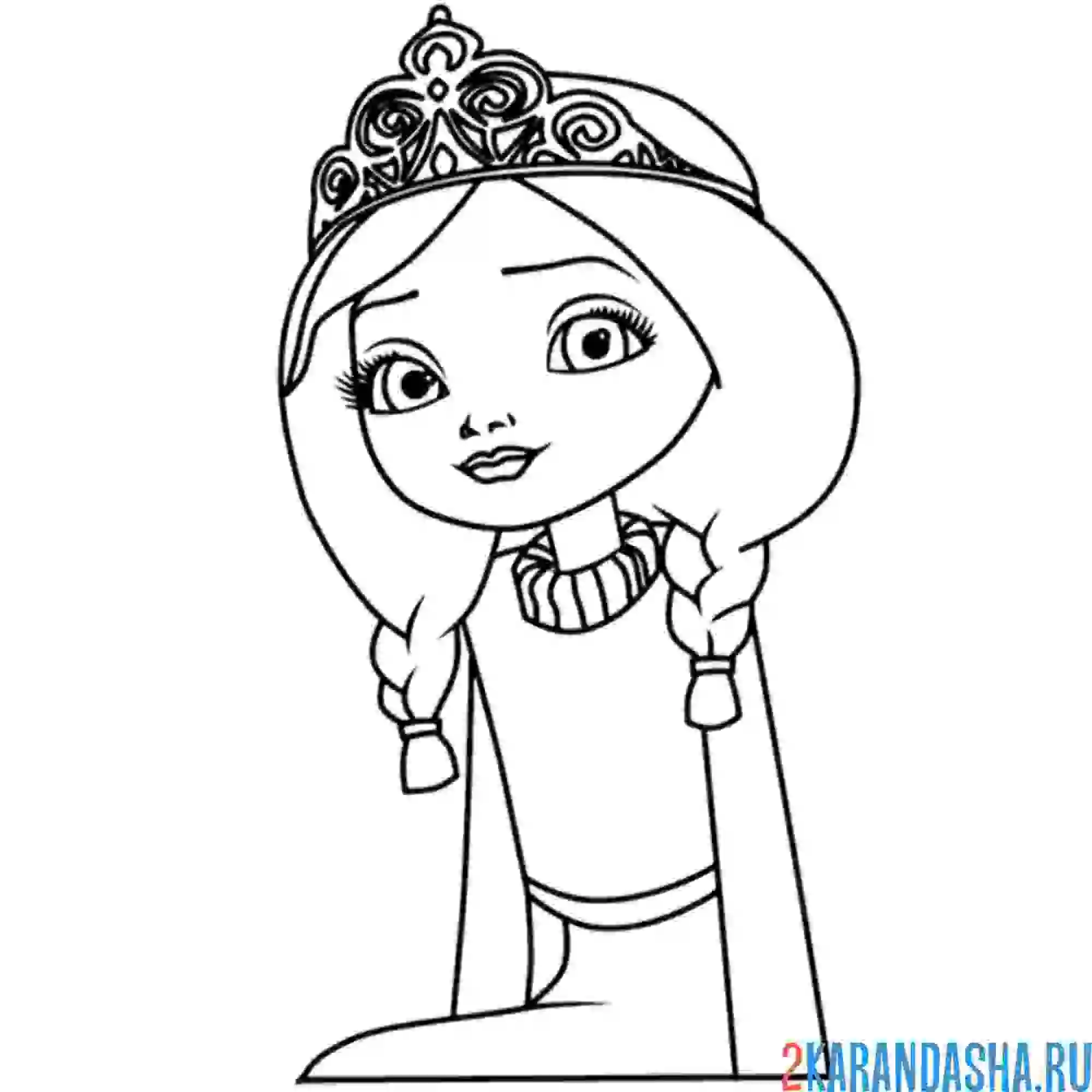 Раскраска елена прекрасная царевна