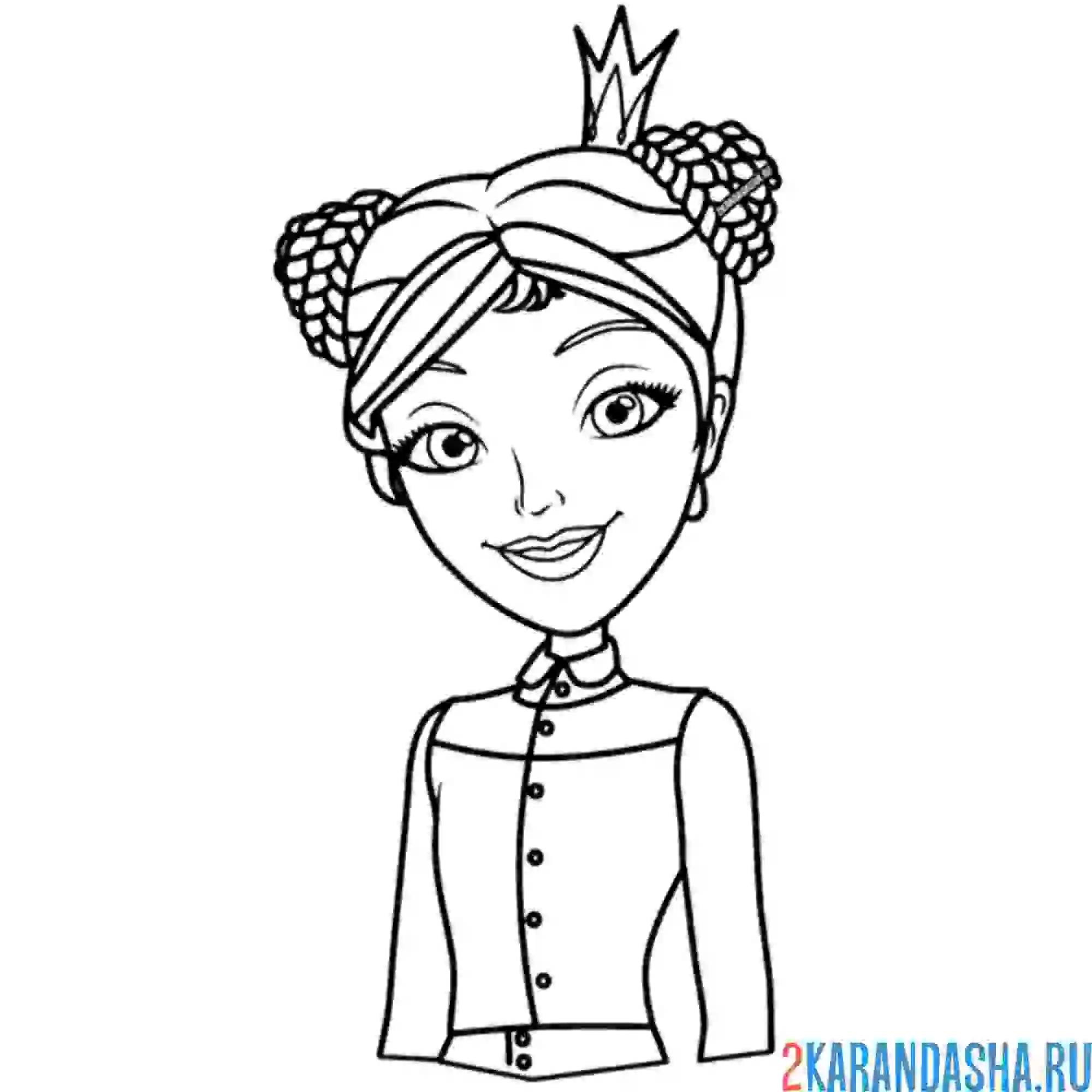Раскраска царевна несмеяна дарья