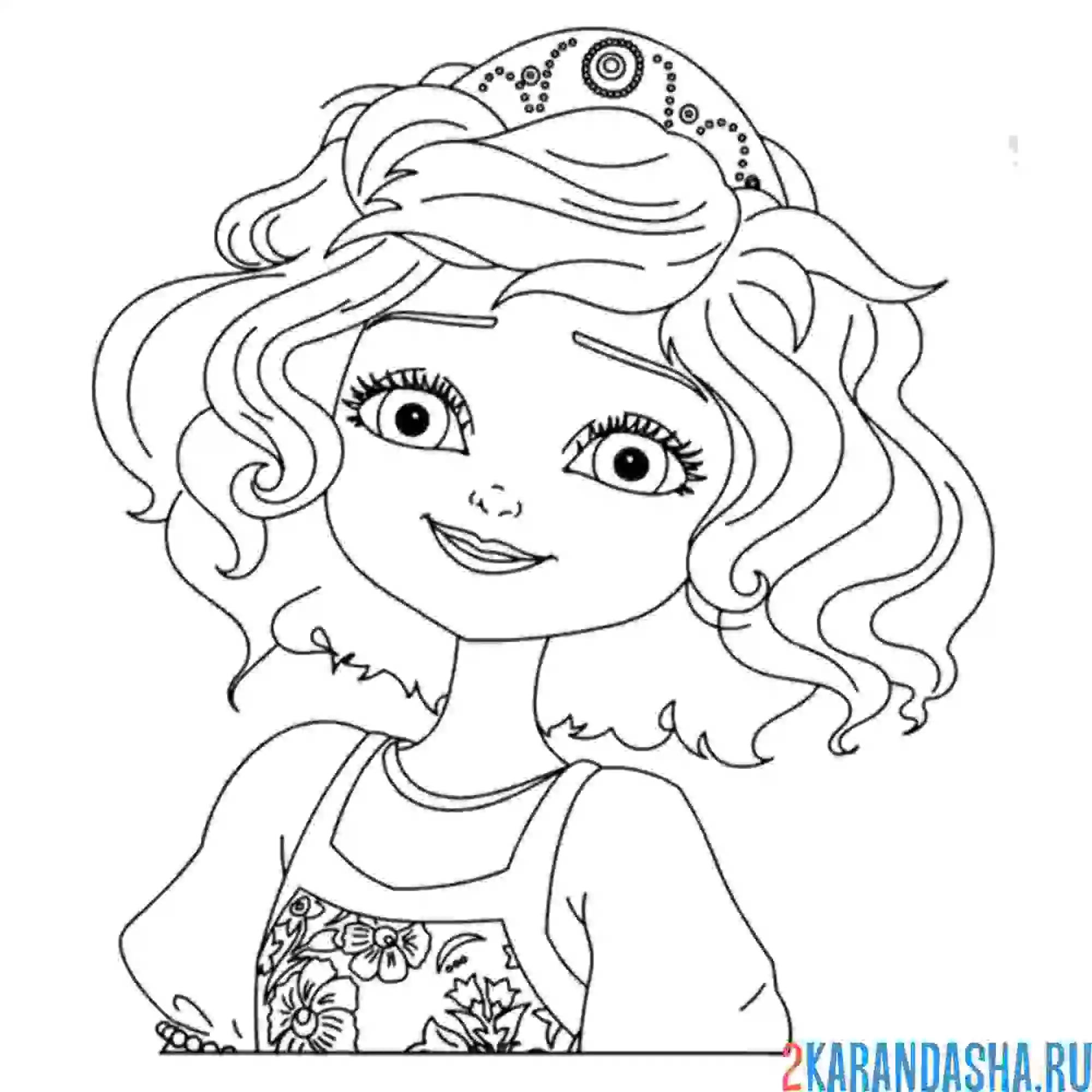 Раскраска царевна варвара