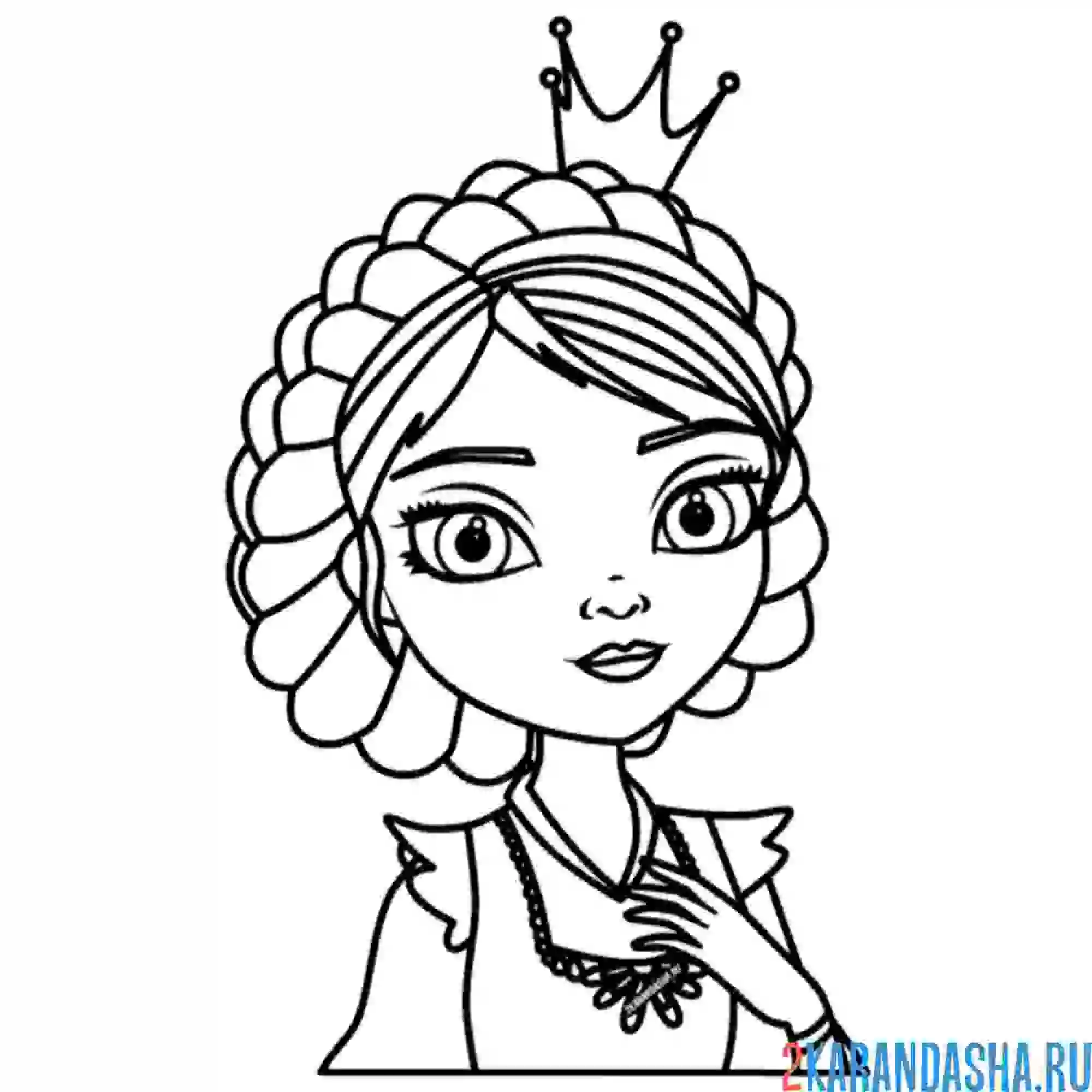 Раскраска василиса царевна лягушка