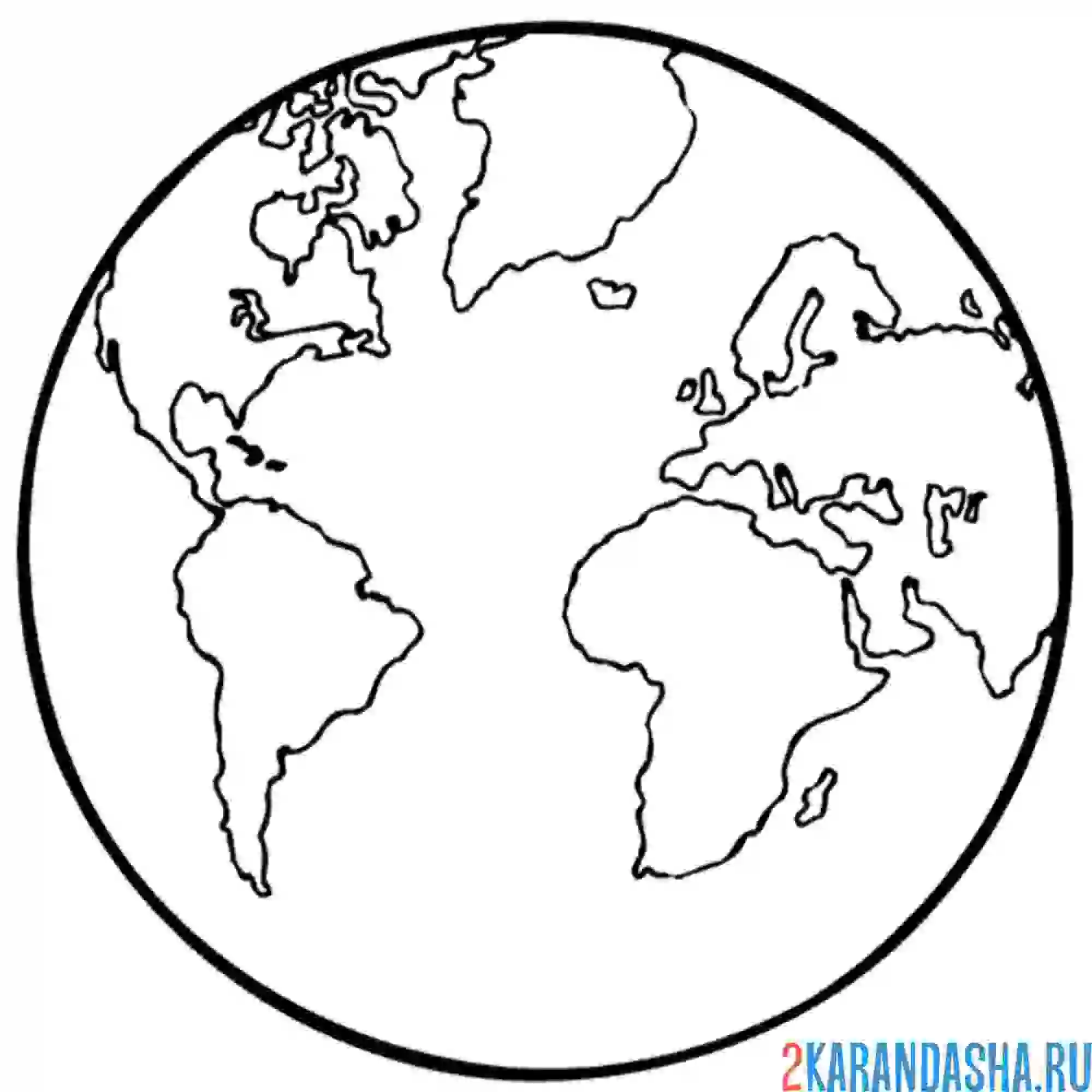 Раскраска наша земля