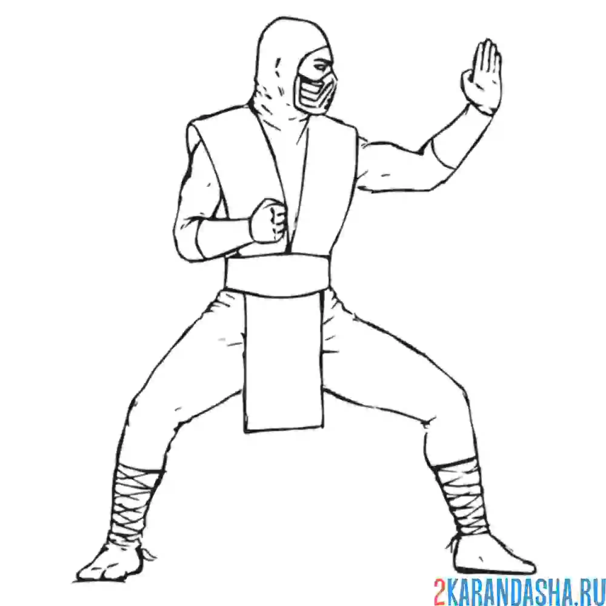 Раскраска скорпион готов