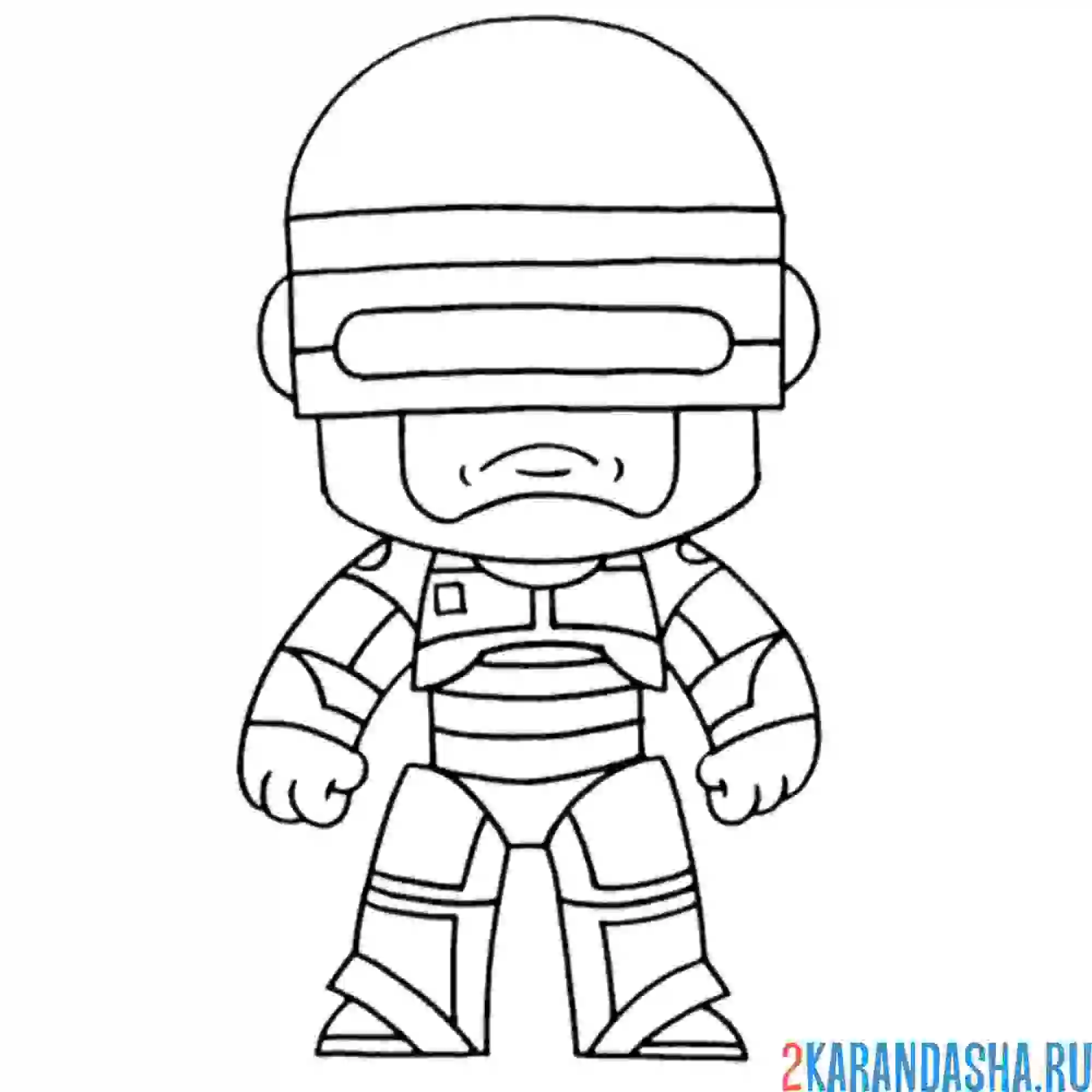 Раскраска робокоп мортал комбат