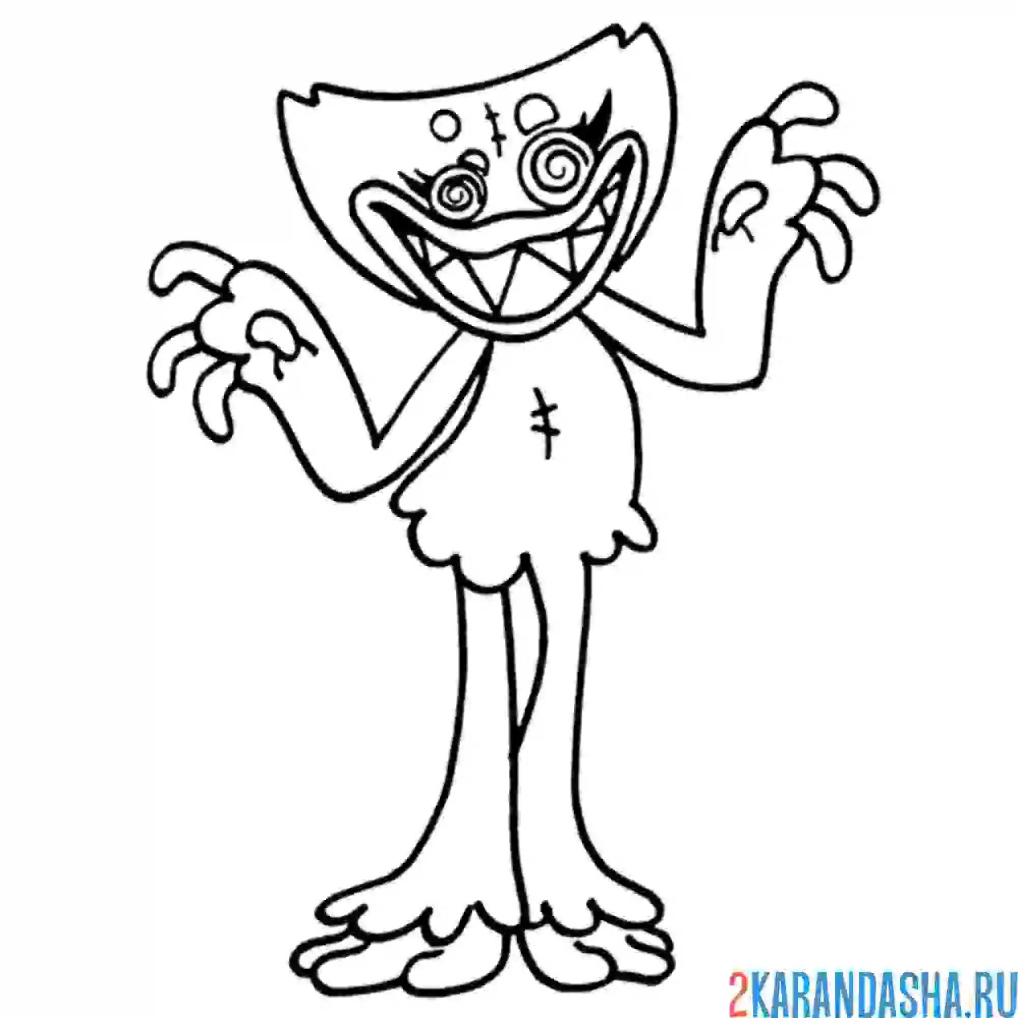 Раскраска хагги ваггги сисси блисси