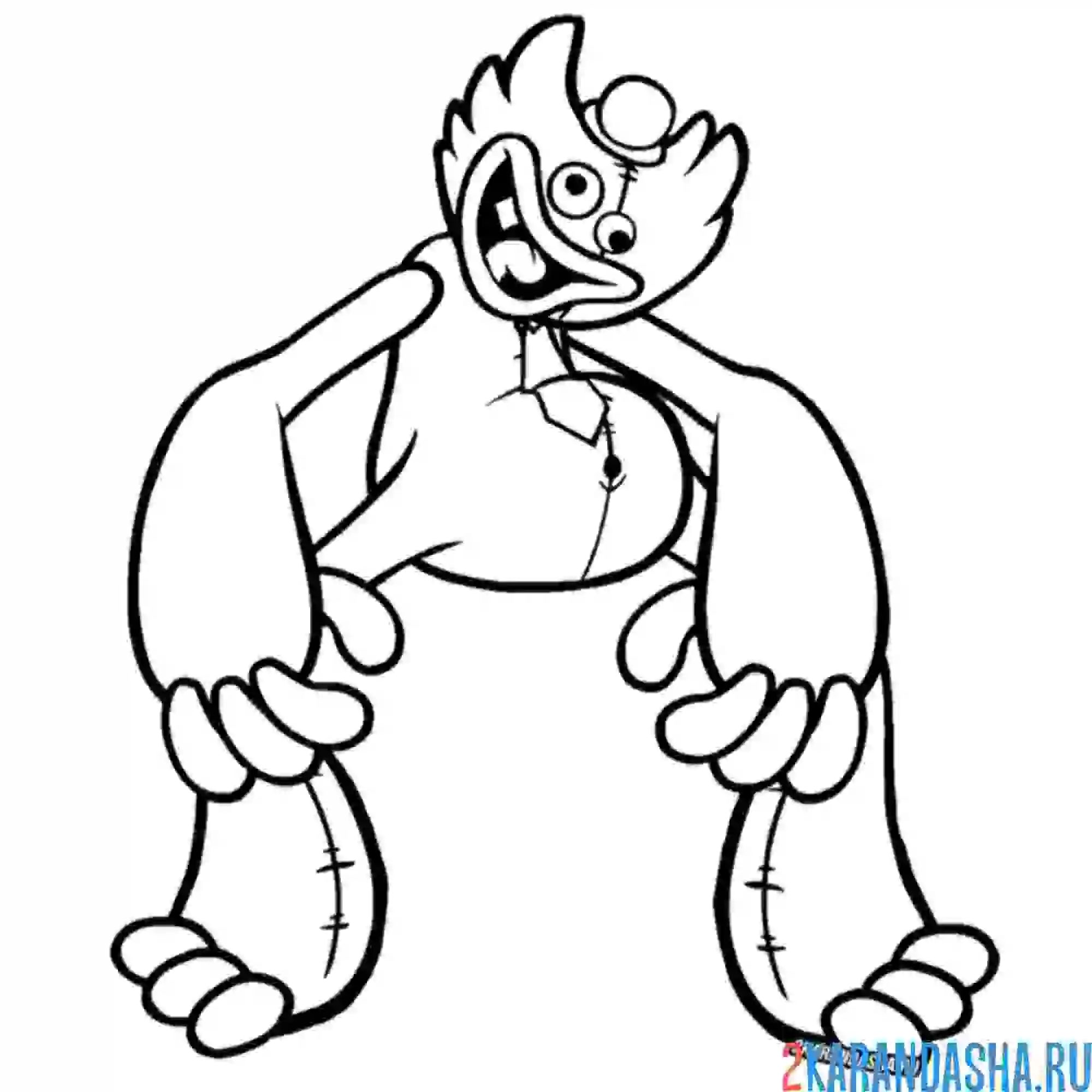 Раскраска хагги вагги сили били