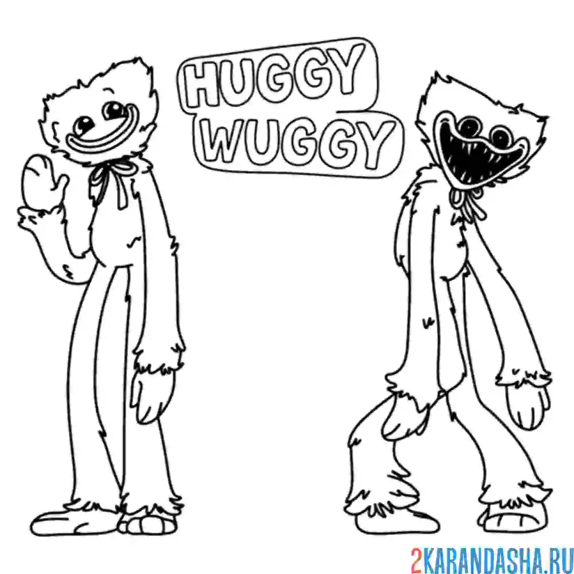 Раскраска поппи плейтайм персонажи