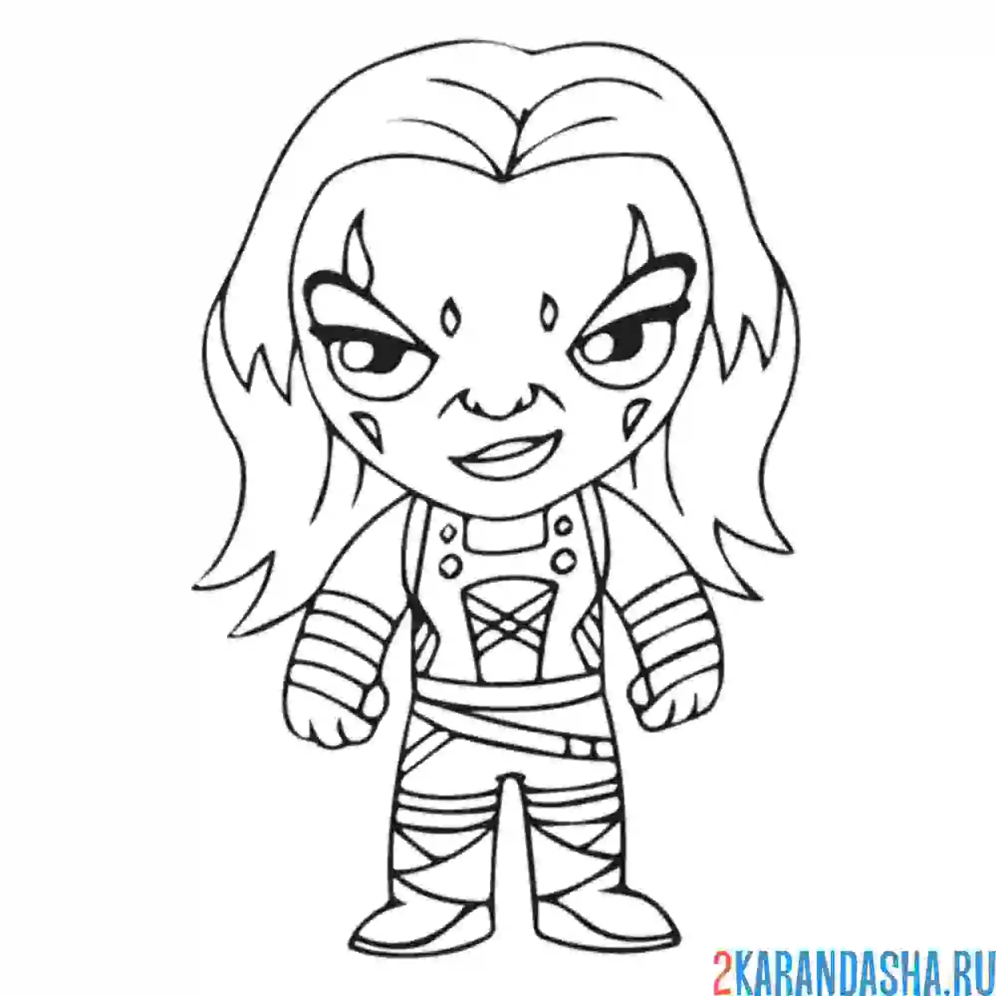 Раскраска гамора