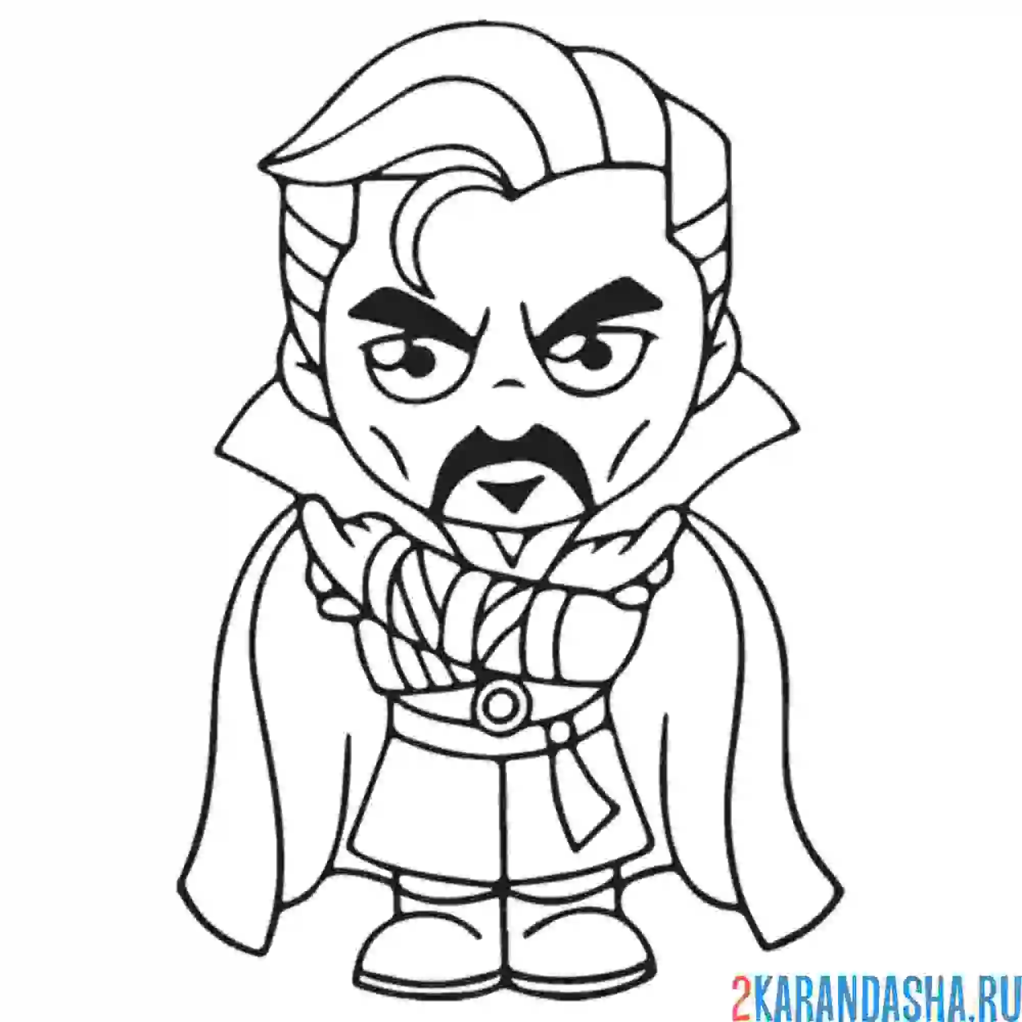 Раскраска доктор стрэндж мстители