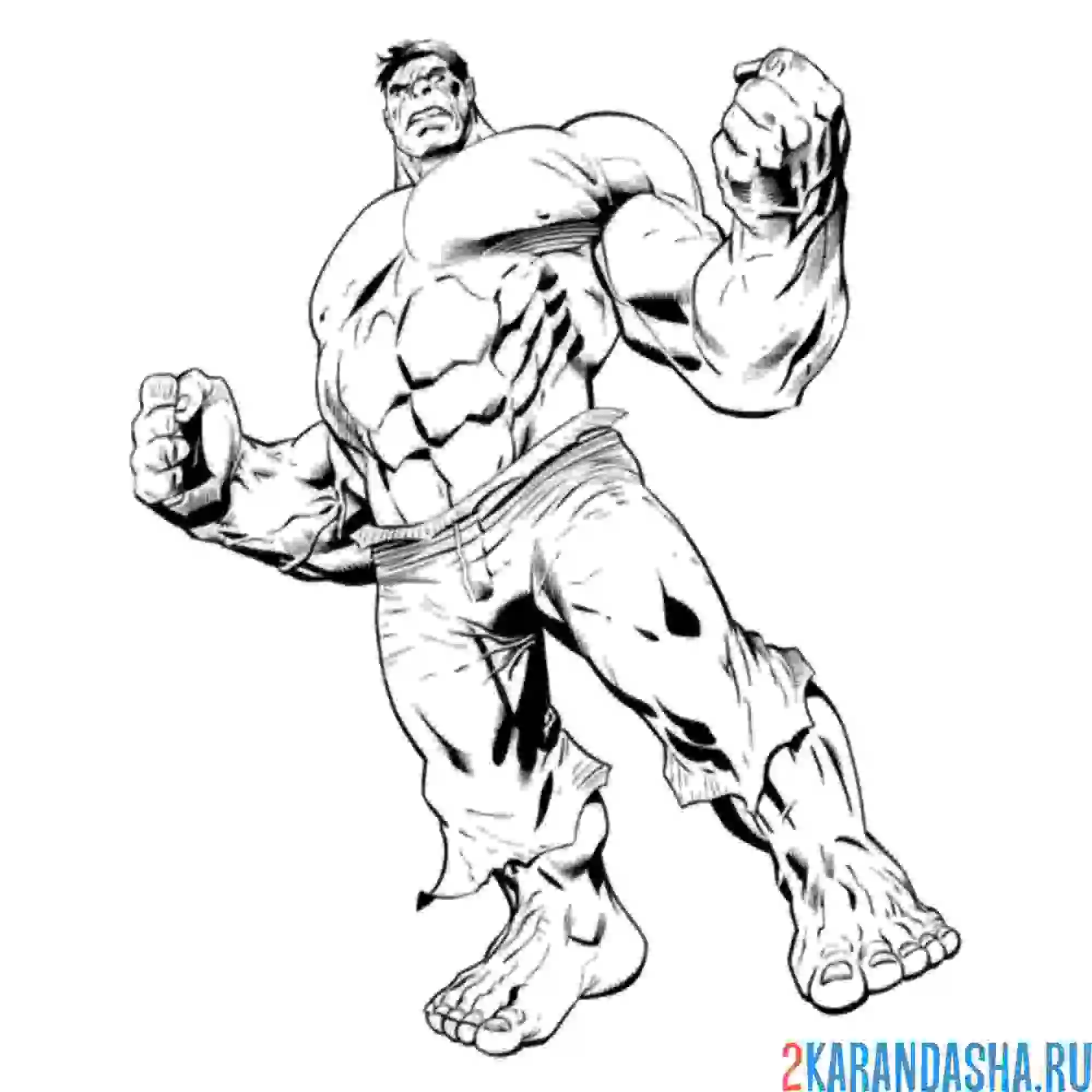 Раскраска халк мстители