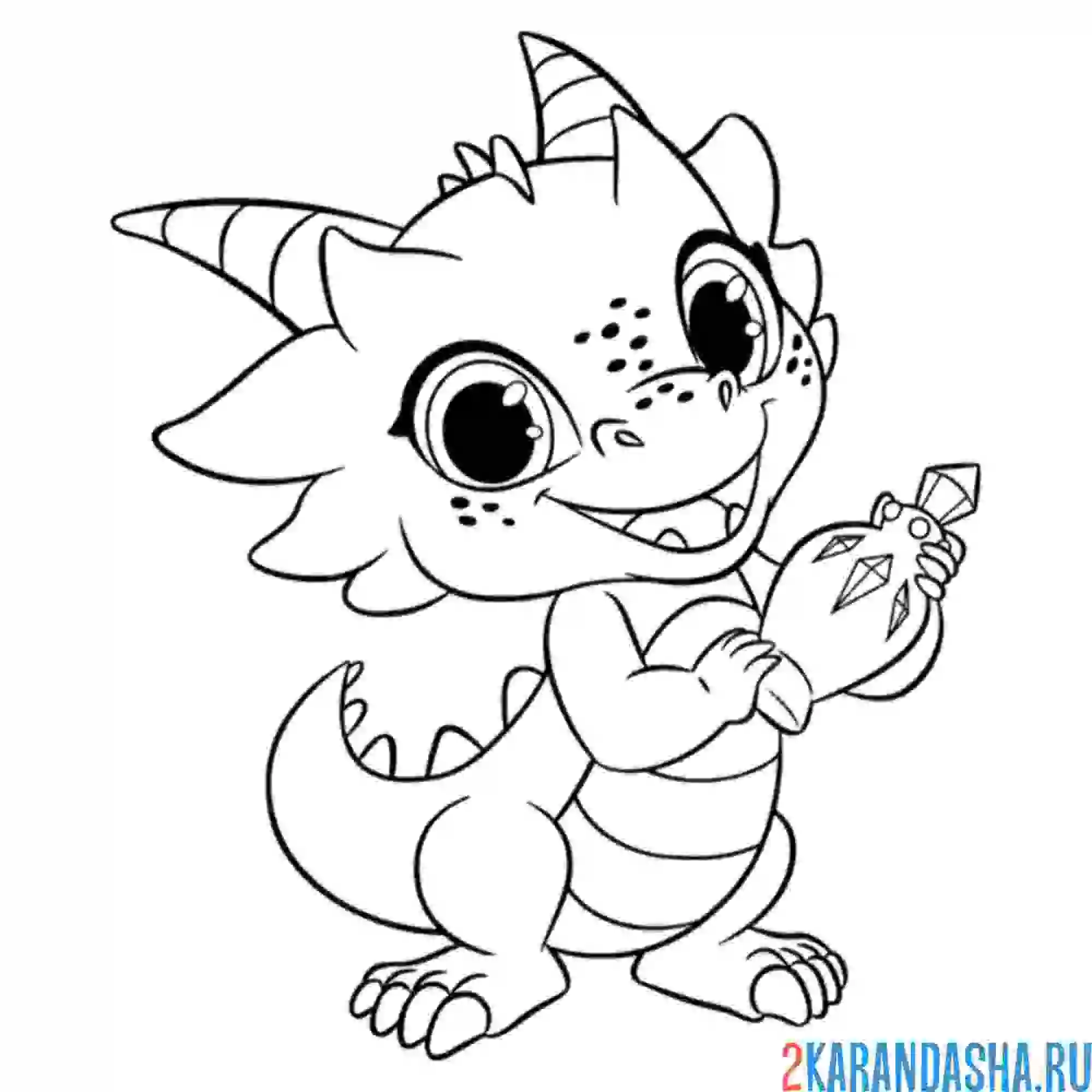 Раскраска назбу дракон