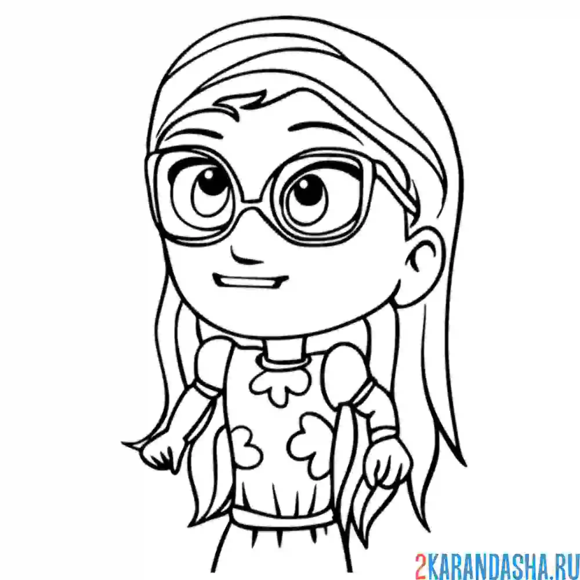 Раскраска амайя девочка