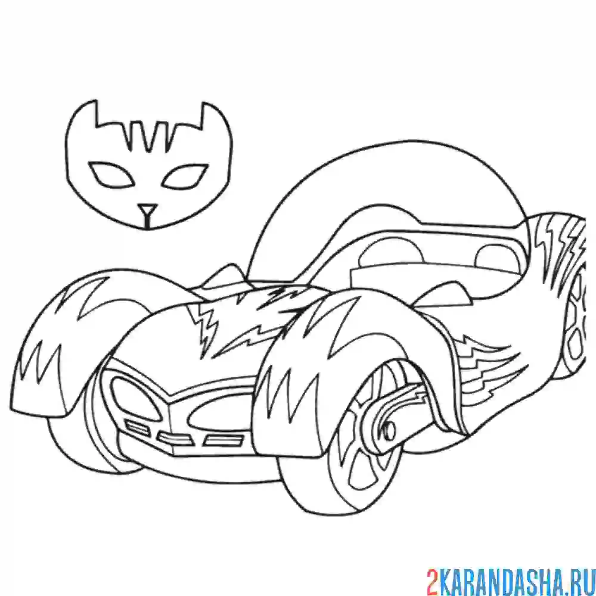 Раскраска тачка кэтбоя