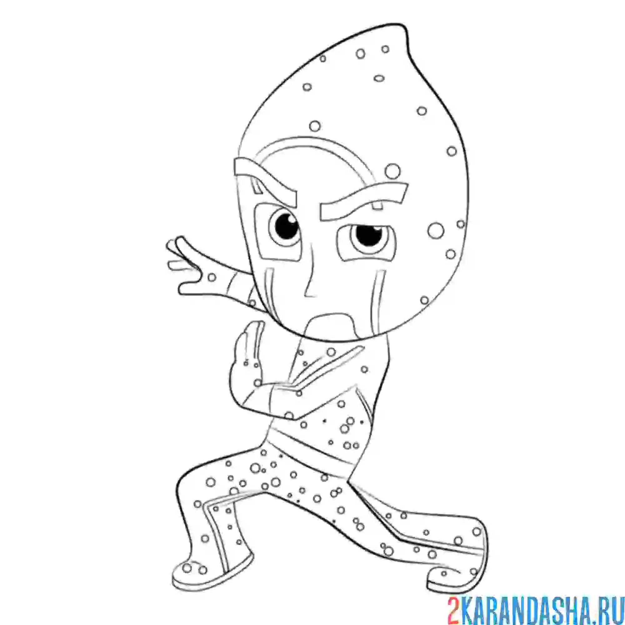 Раскраска ночной ниндзя