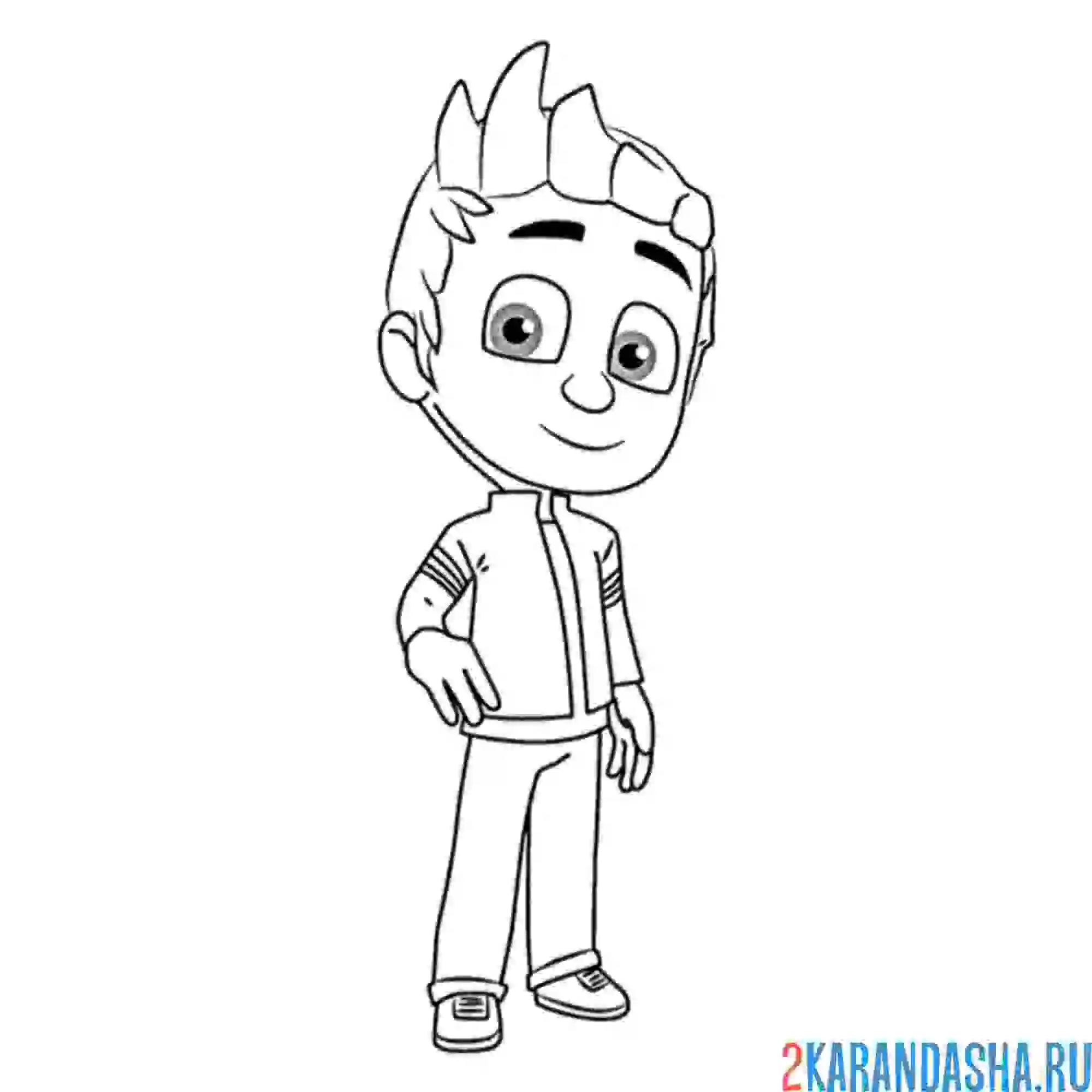 Раскраска питер герой в масках