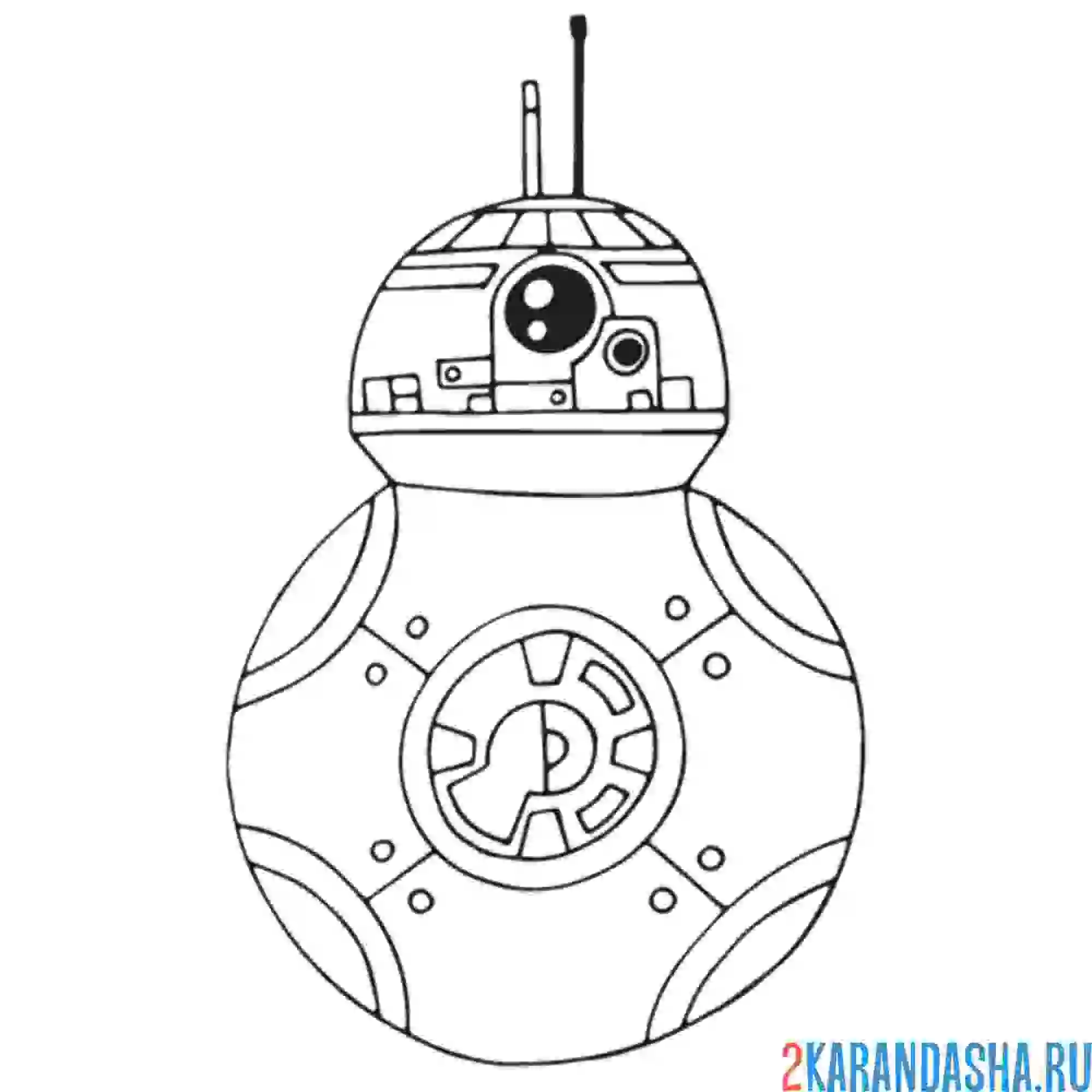 Раскраска bb-8