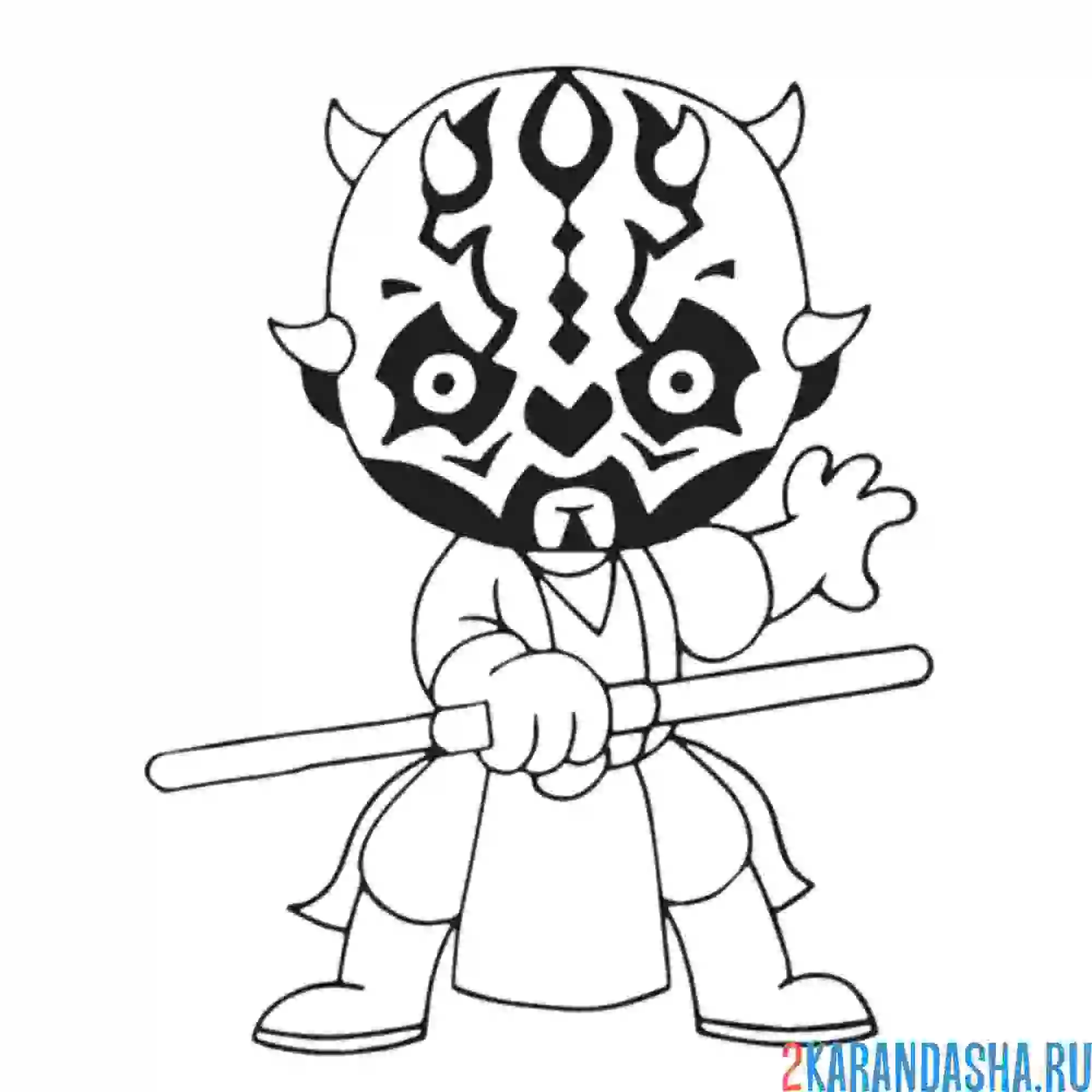 Раскраска дарт мол