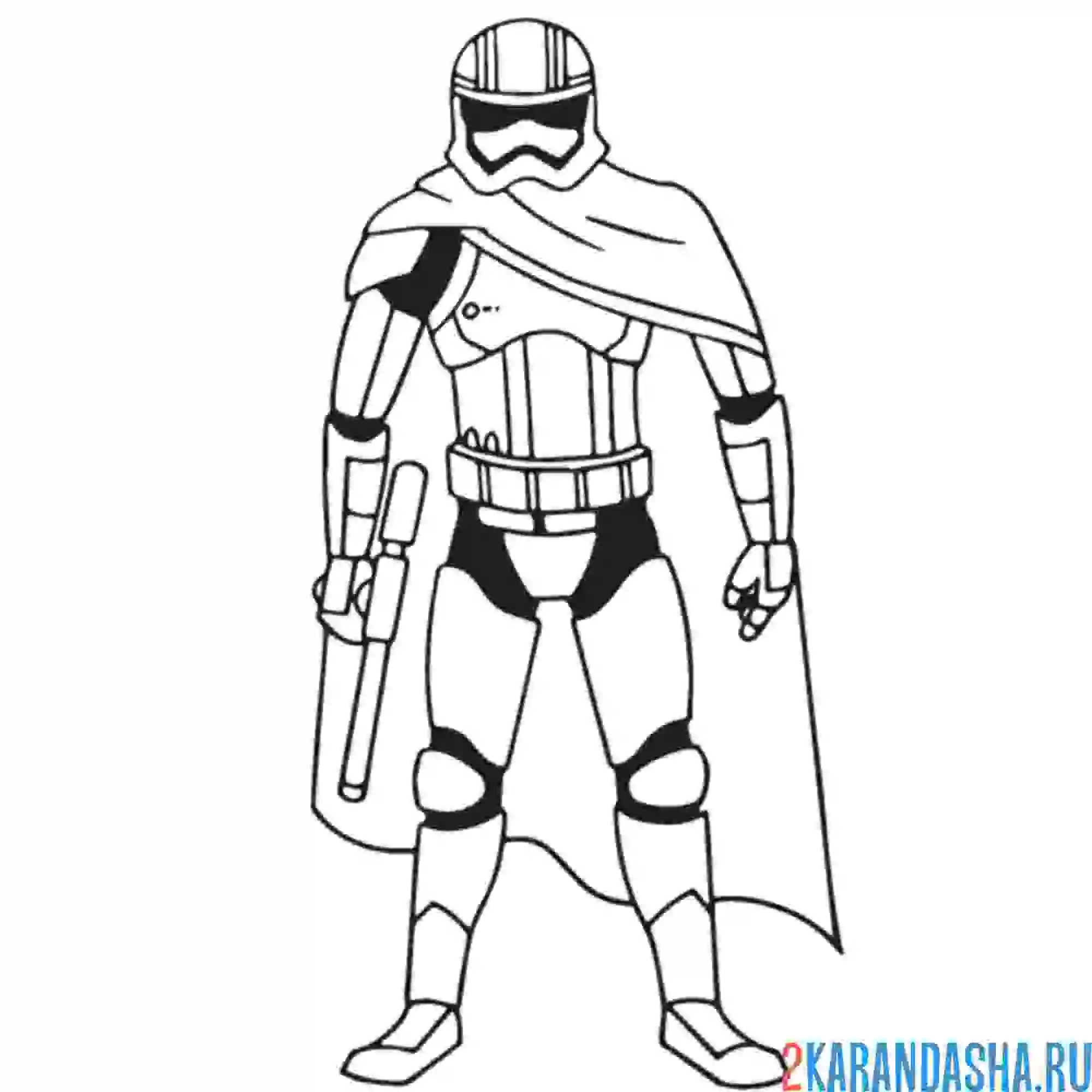 Раскраска мандалорец