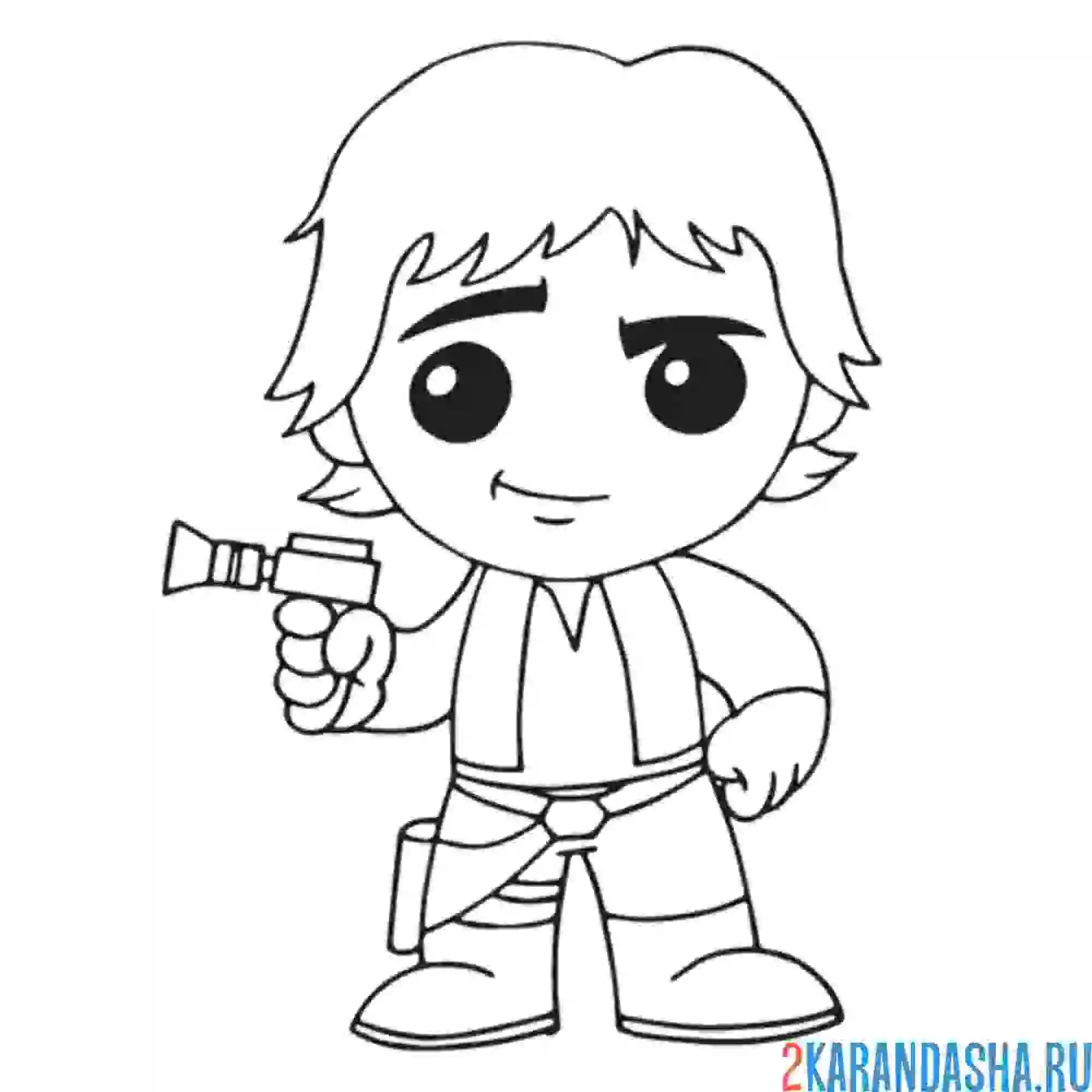 Раскраска хан соло