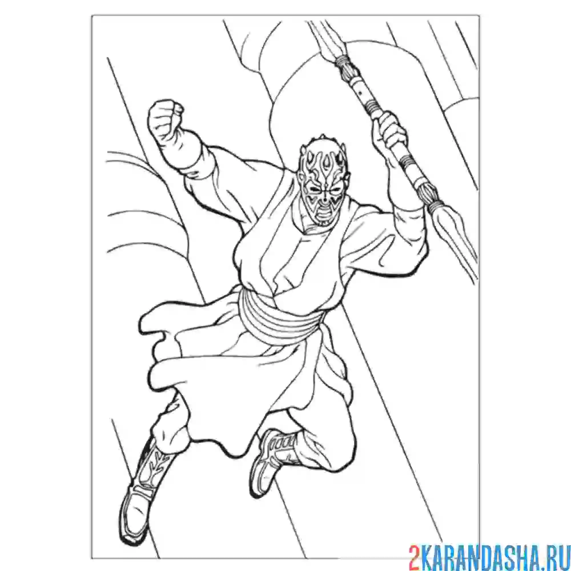 Раскраска дарт мол звездные войны