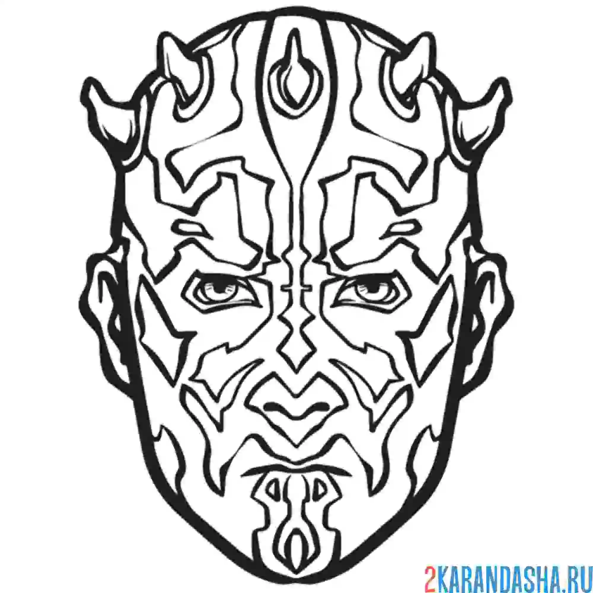 Раскраска дарт мол звездные войны фильм