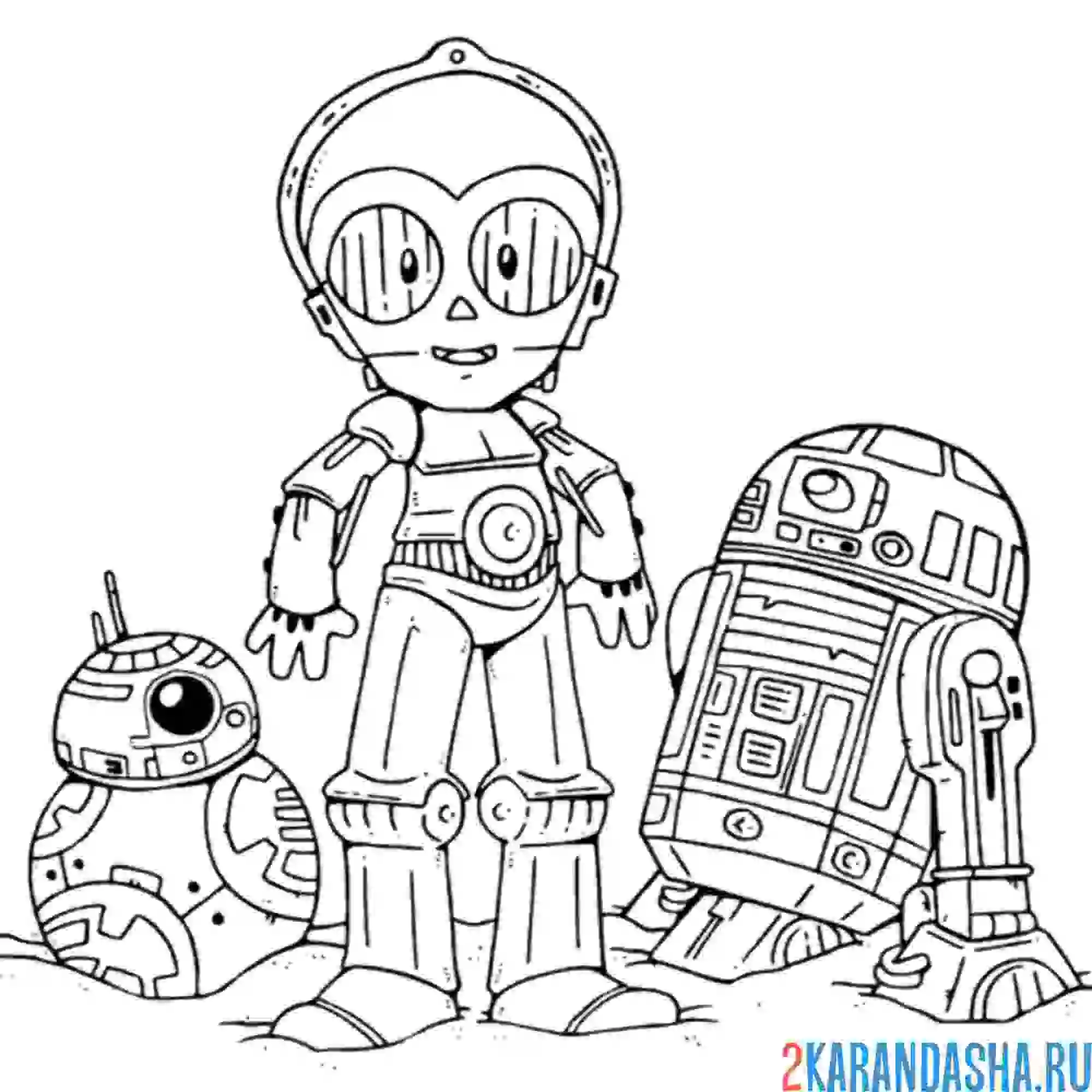 Раскраска звездные войны рисунок