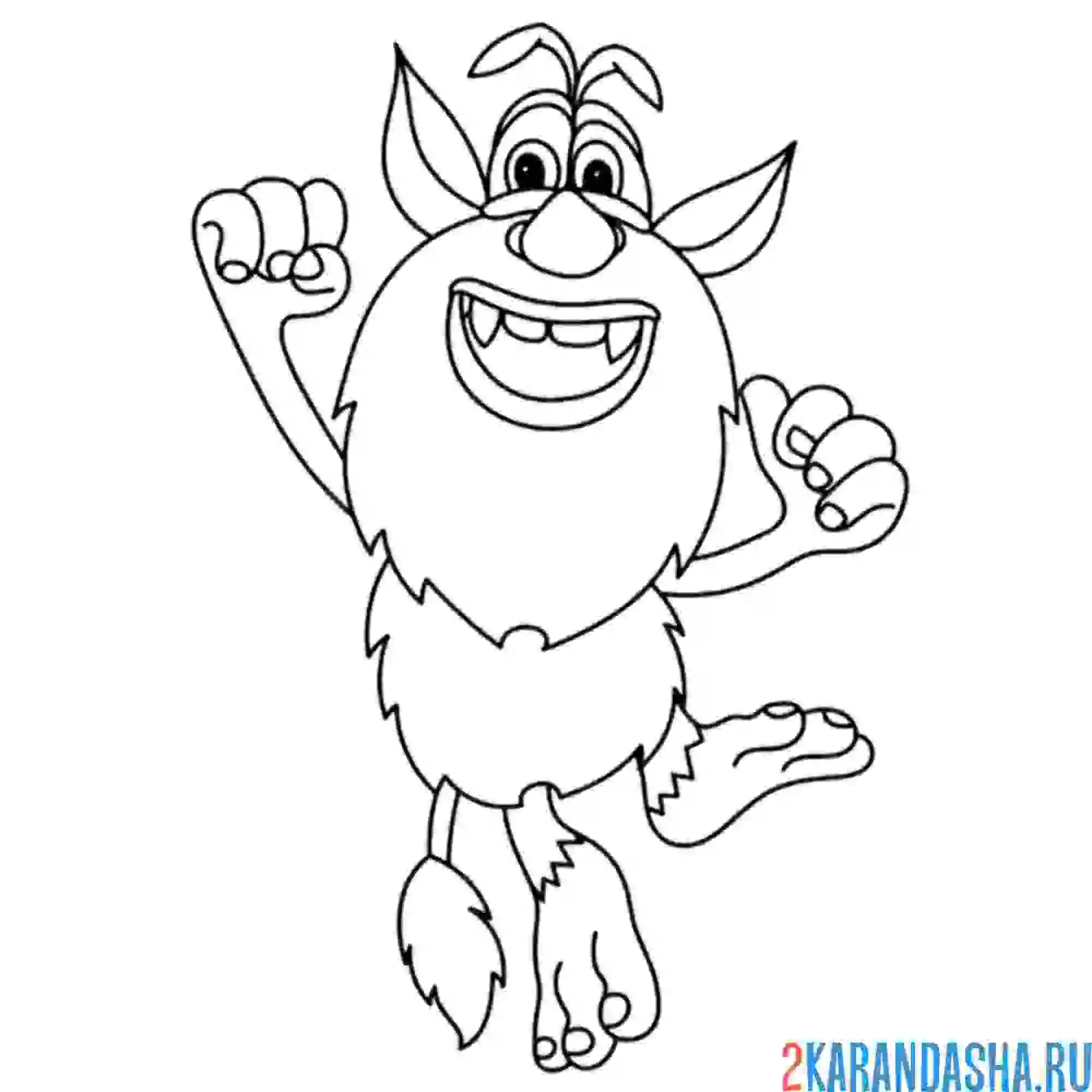 Раскраска бубу