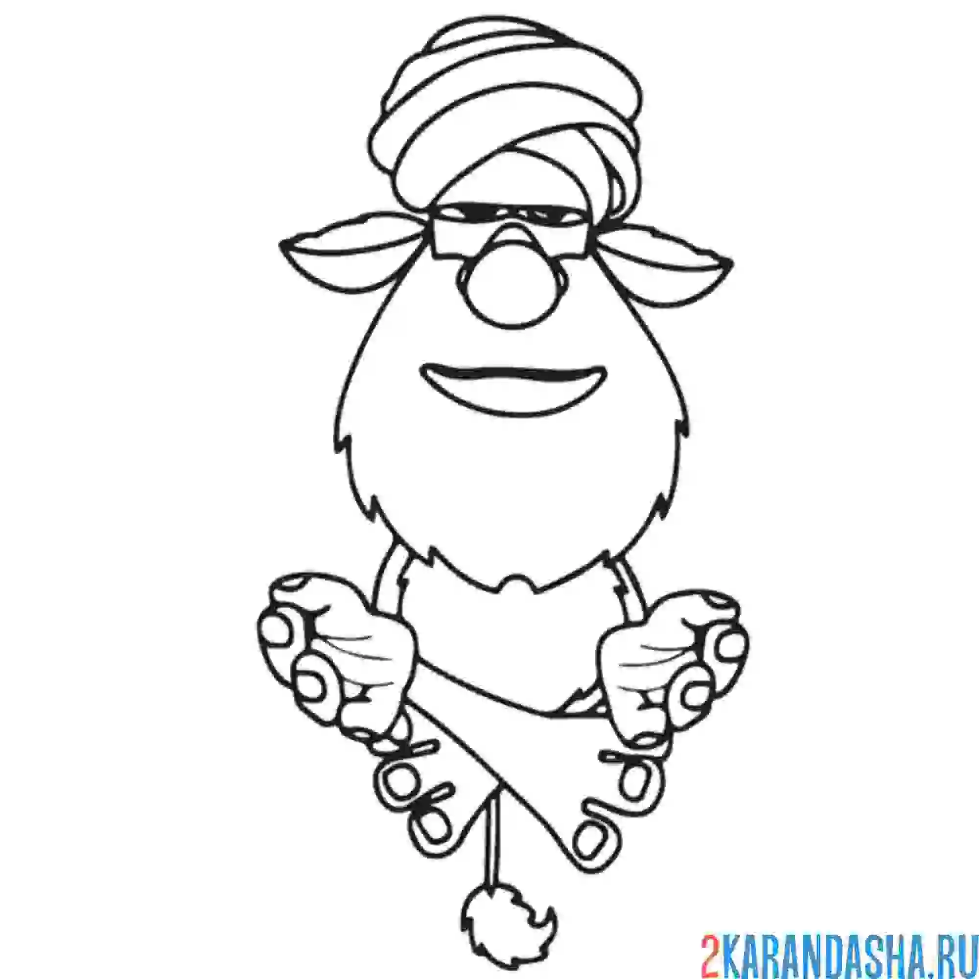 Раскраска джин буба