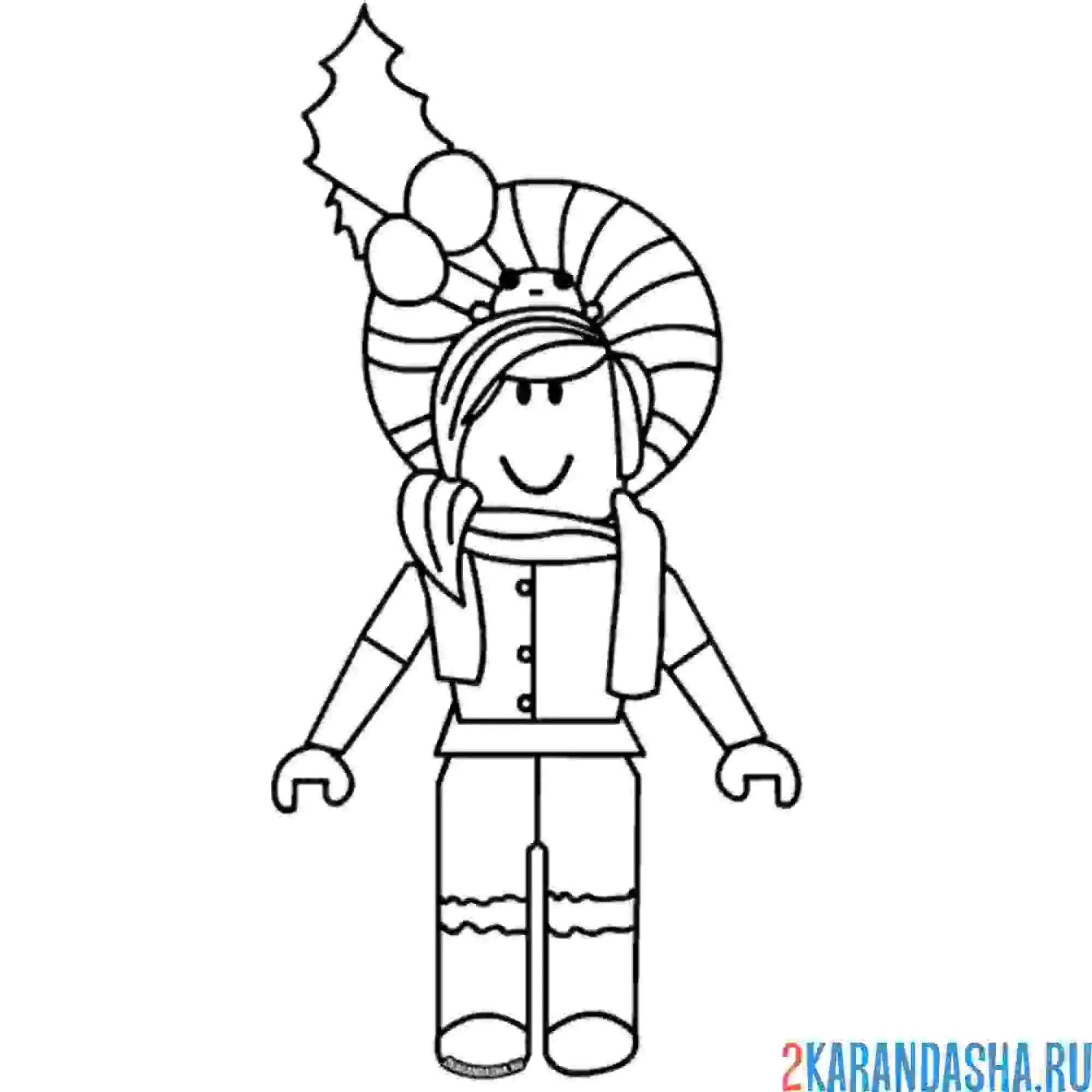 Раскраска аватар девочка