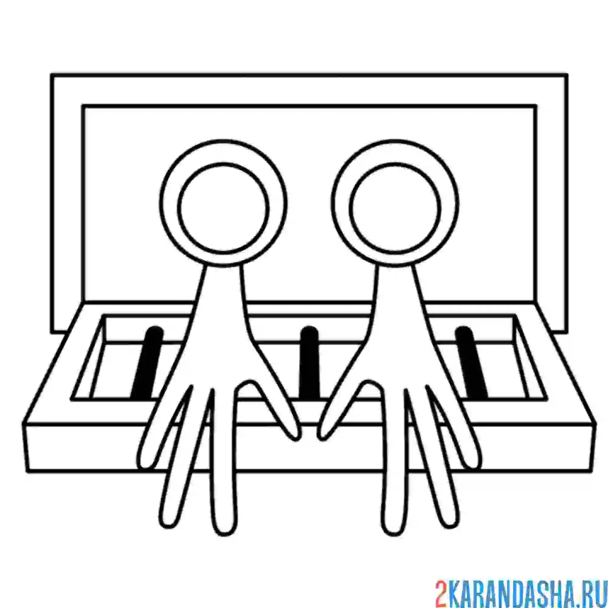 Раскраска радужные друзья пурпурный