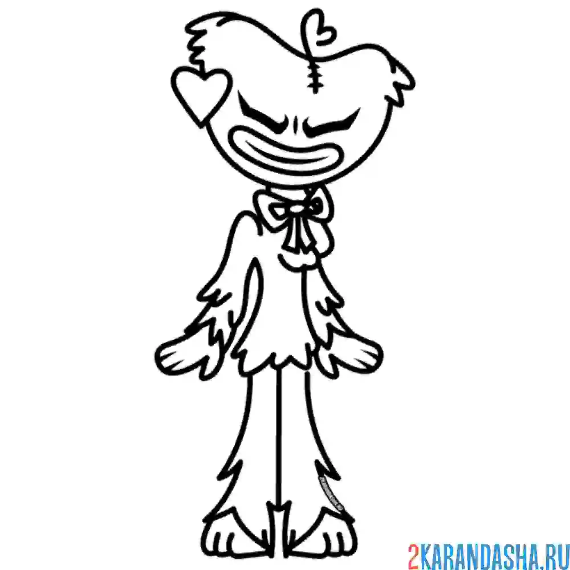 Раскраска кисси мисси смущена